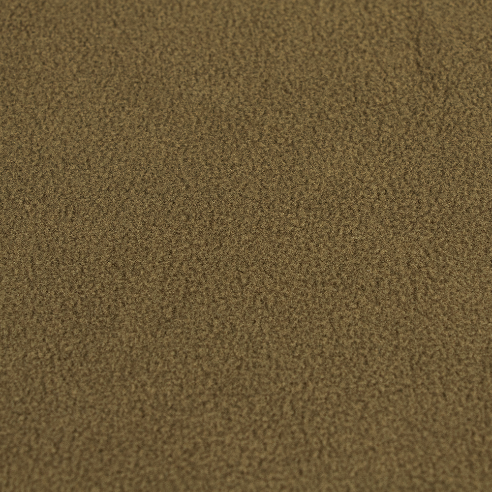Image of quarter zip pullover close-up of the fleece material
