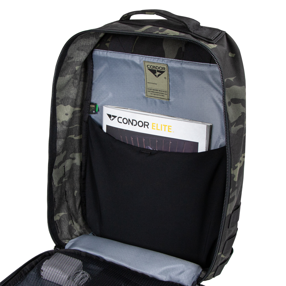 Close of image of the main storage compartment on the prime pack