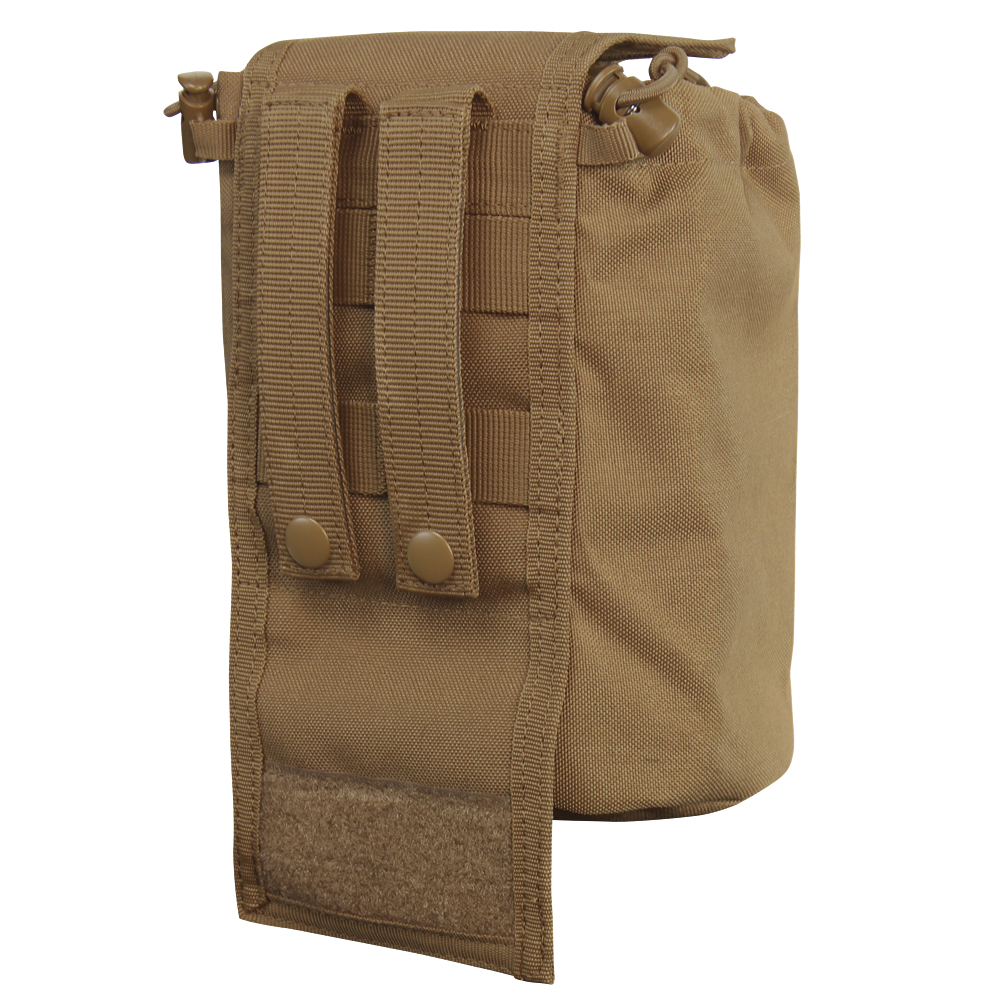image of the molle straps on the pouch