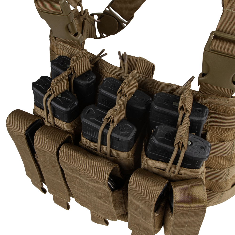 close up image of pistol pouches and utility pouches