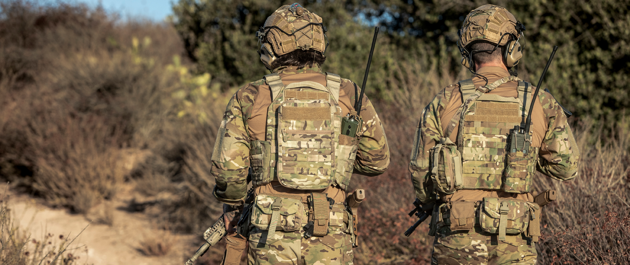 Image of the tidepool on the plate carrier of an infantryman.