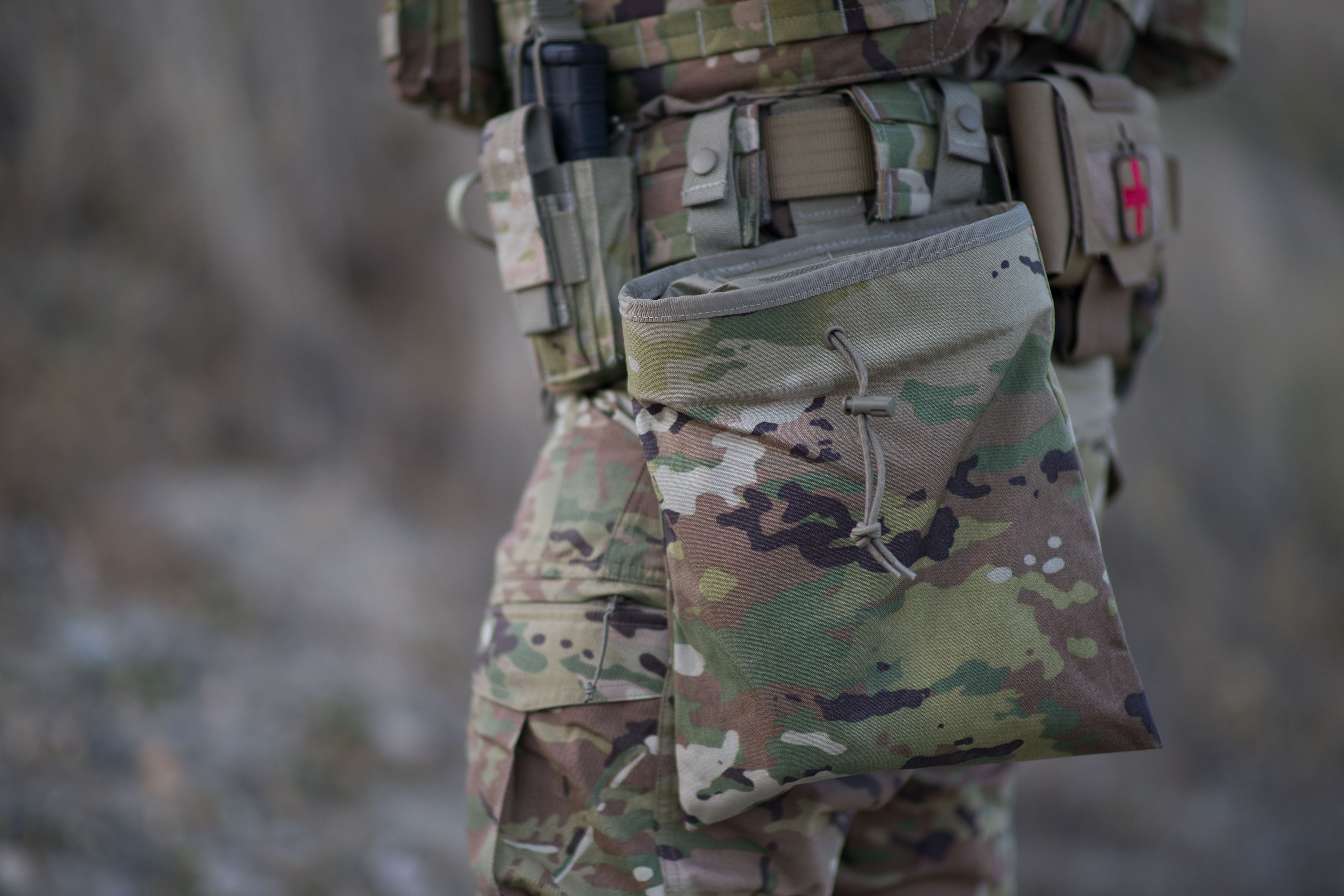 image of the dump pouch unfolded with no mags inside