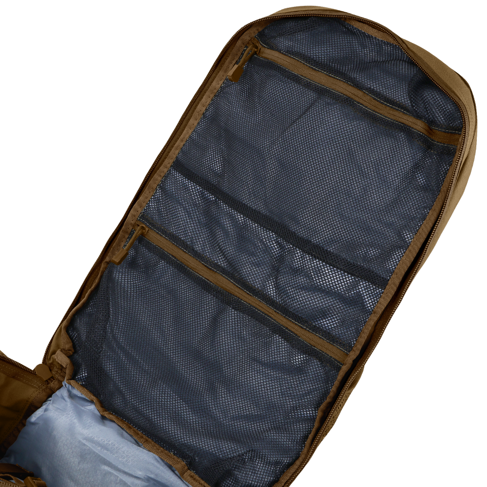 Image showing the interior storage compartments on the orion assault pack 50l
