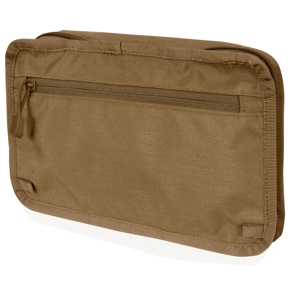 image of the inside of the stowaway chest rig showing the hook and loop
