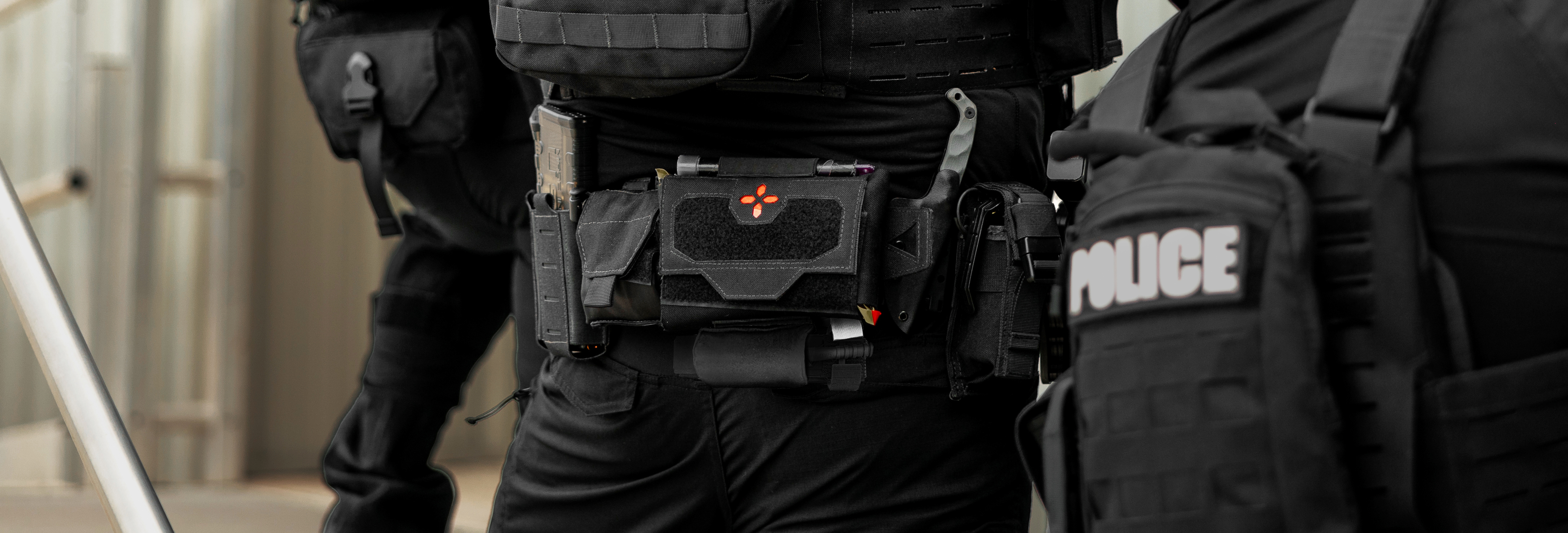 Micro TK Pouch on a swat officers uniform
