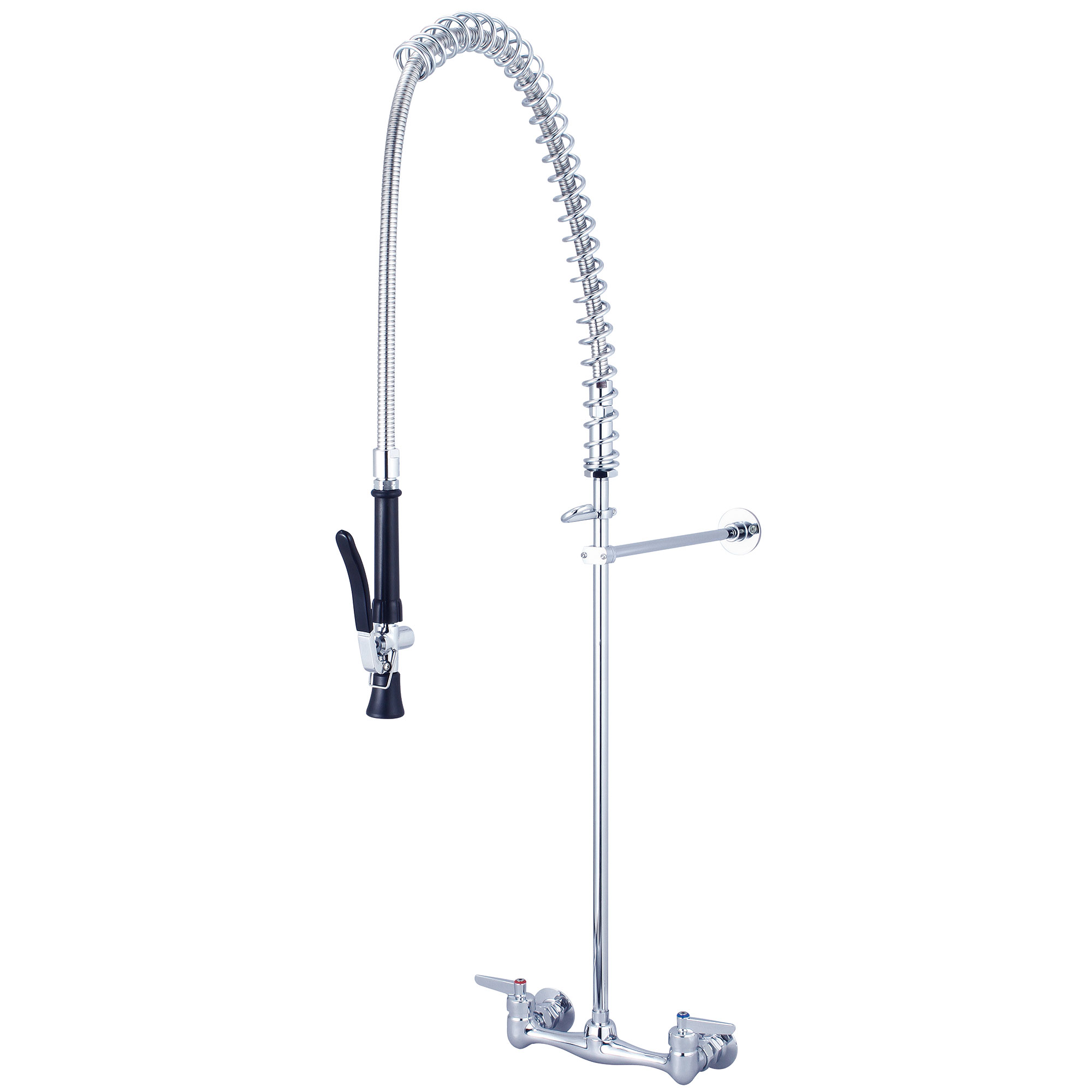Two Handle Wallmount Pre-Rinse Faucet