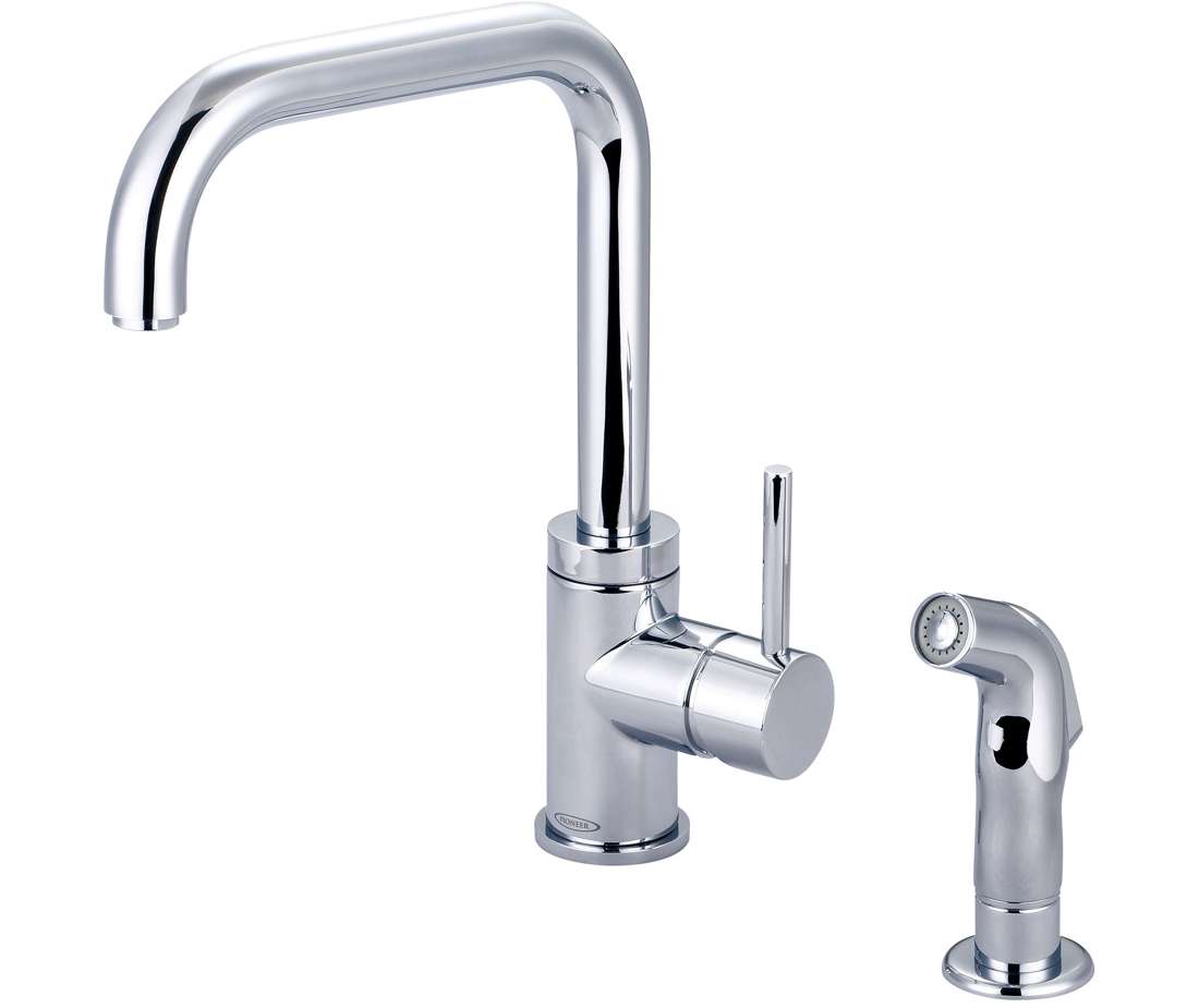 PVD Brushed Nickel Finish Pioneer 2LG261-BN Single Handle Kitchen Faucet PVD Brushed Nickel Finish Pioneer 2LG261-BN Single Handle Kitchen Faucet