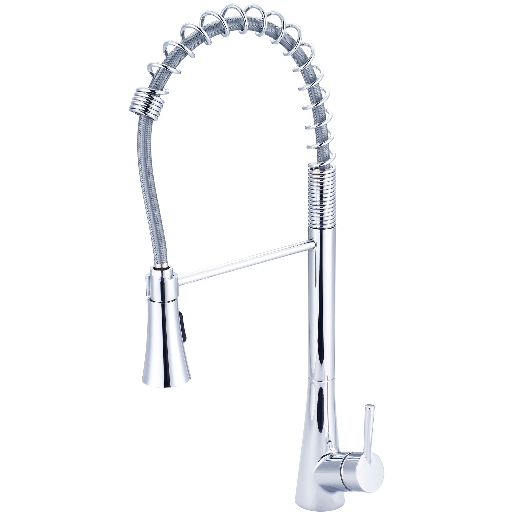Single Handle Pre-Rinse Spring Pull-Down Kitchen Faucet ...
