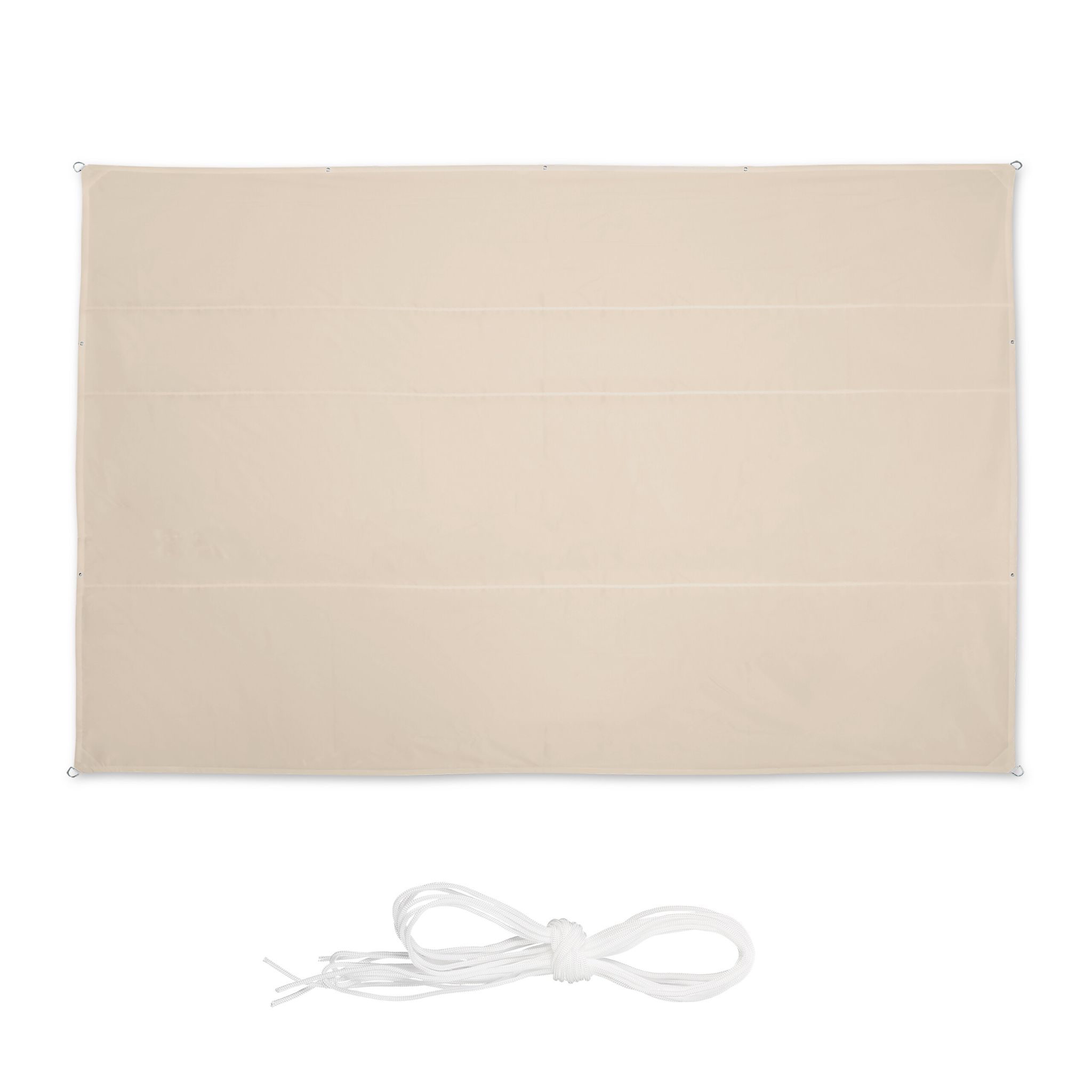 Sonnensegel rechteckig Beige