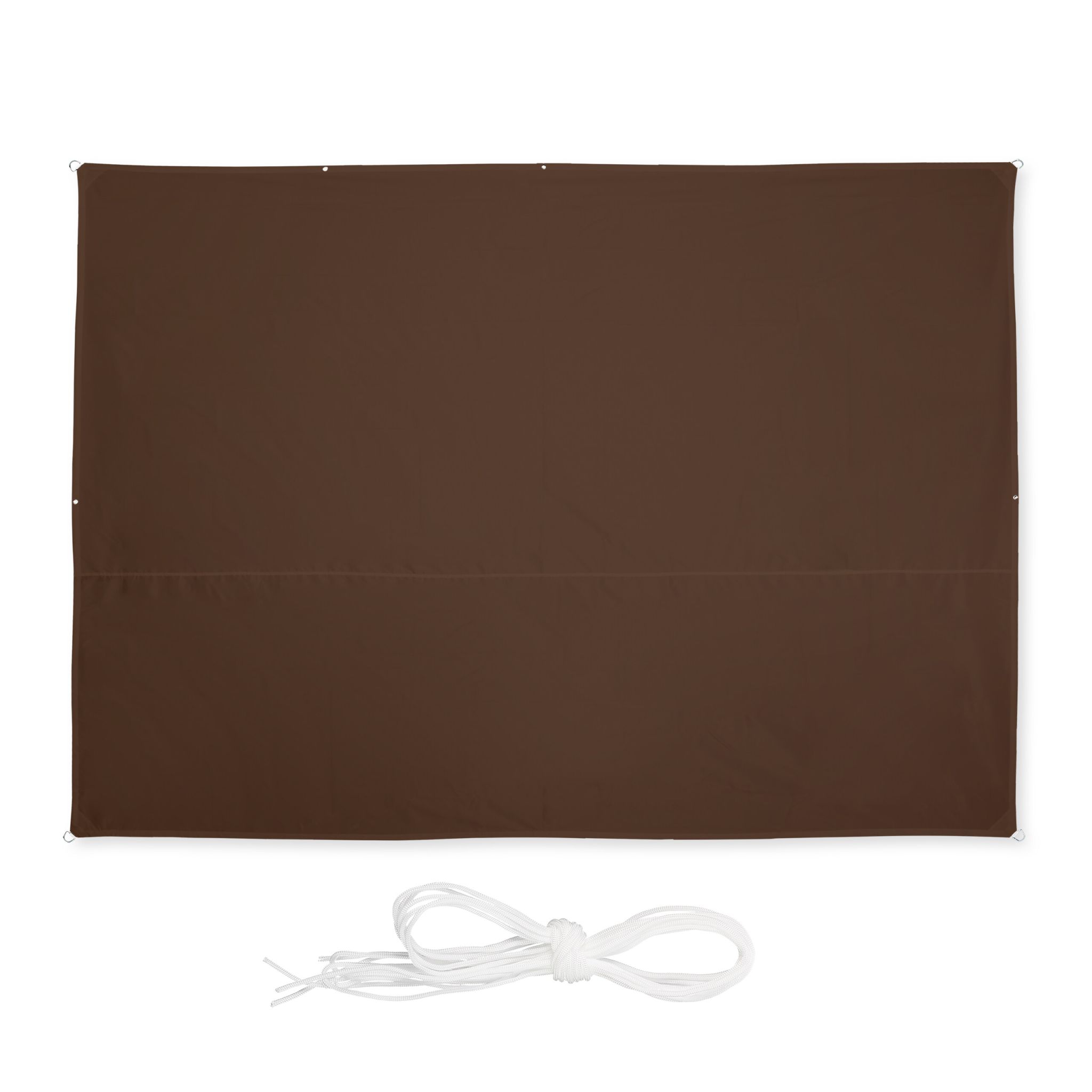 Sonnensegel rechteckig Beige-Silber