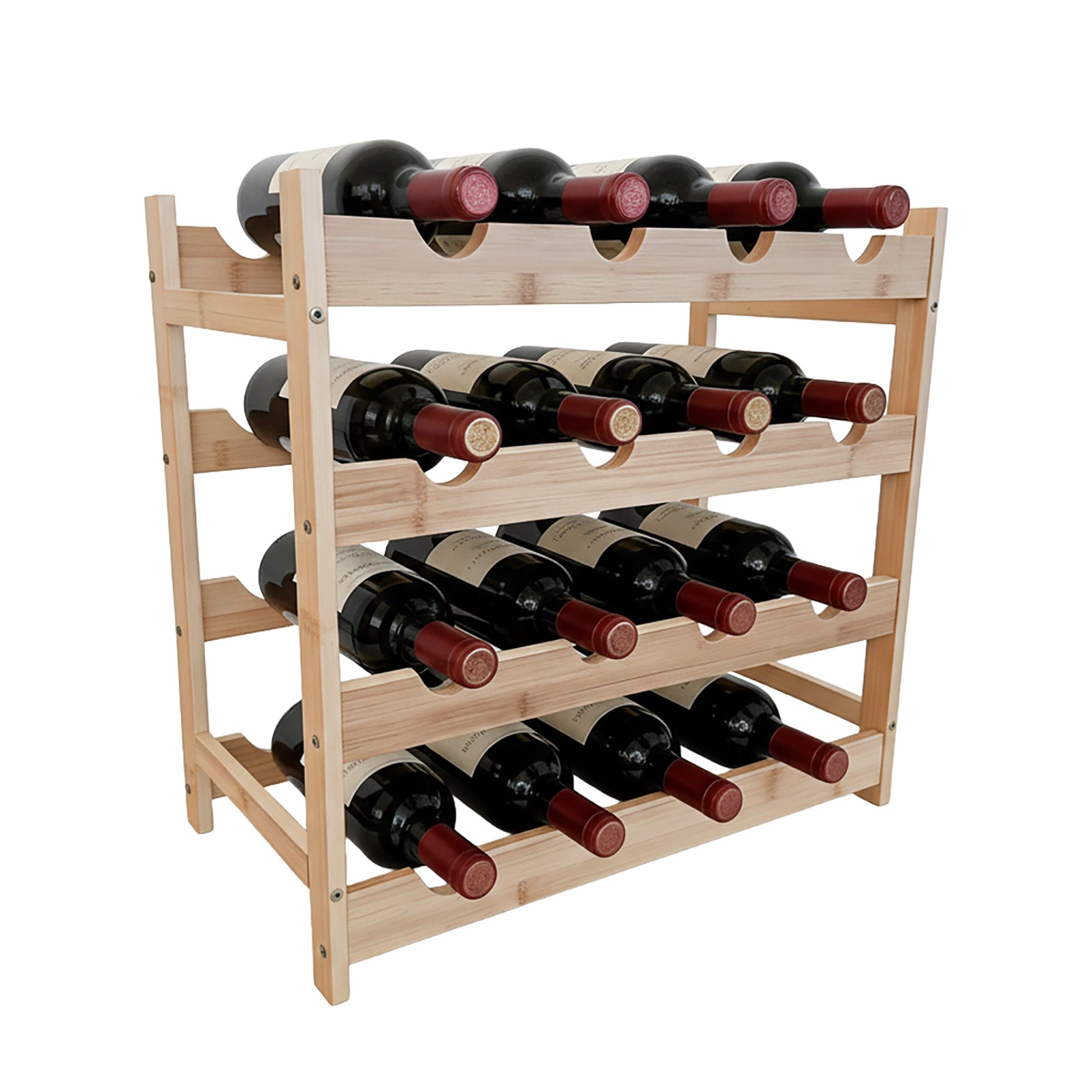 Weinregal Bambus Hellbraun