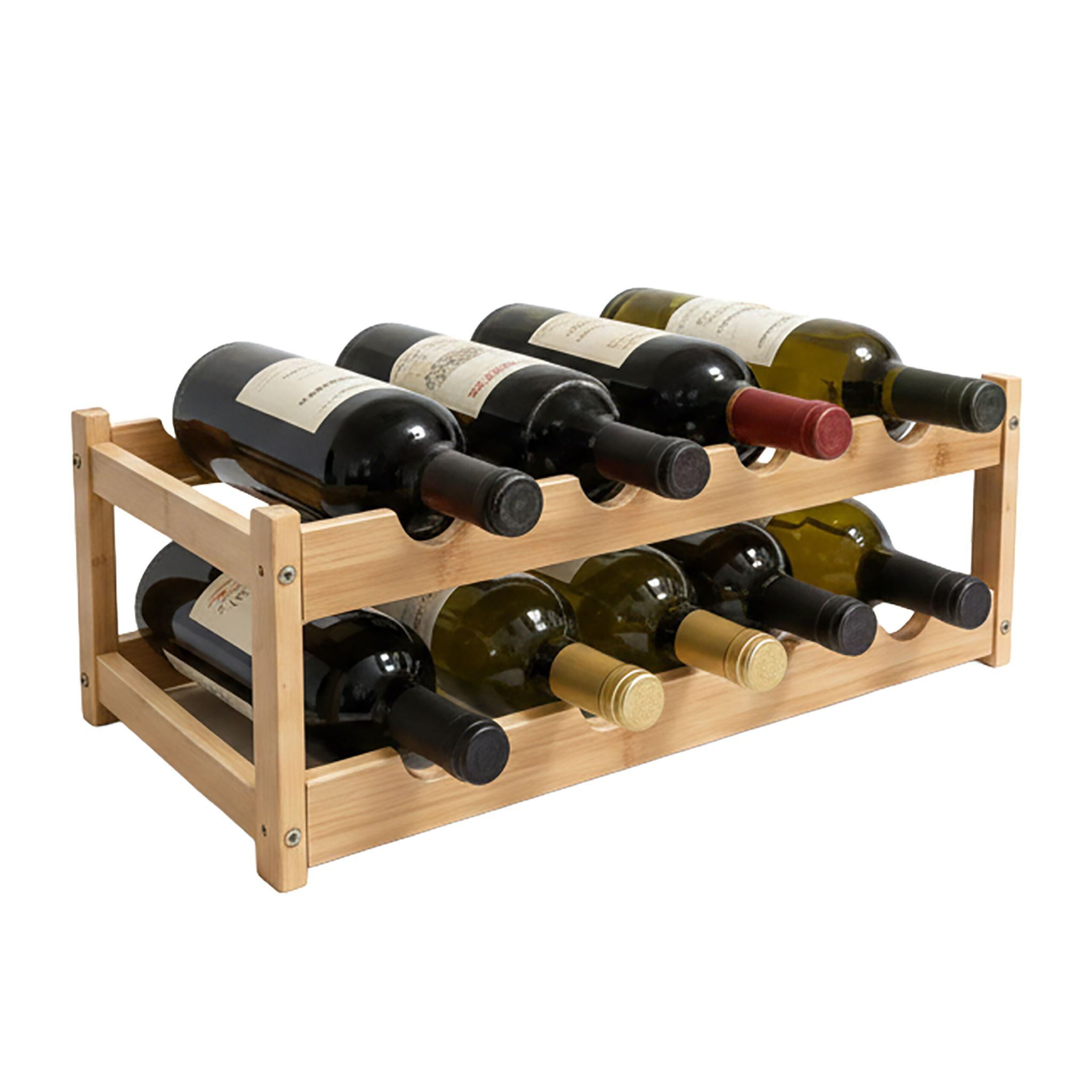 Weinregal Bambus Hellbraun