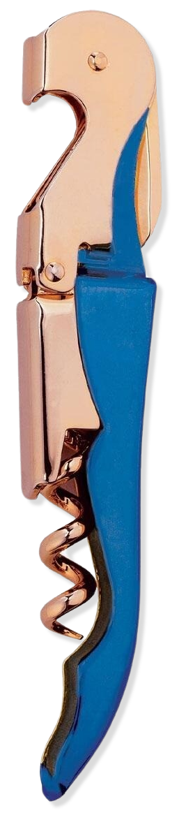 Korkenzieher Waiter's Friend Rose Gold & Blau
