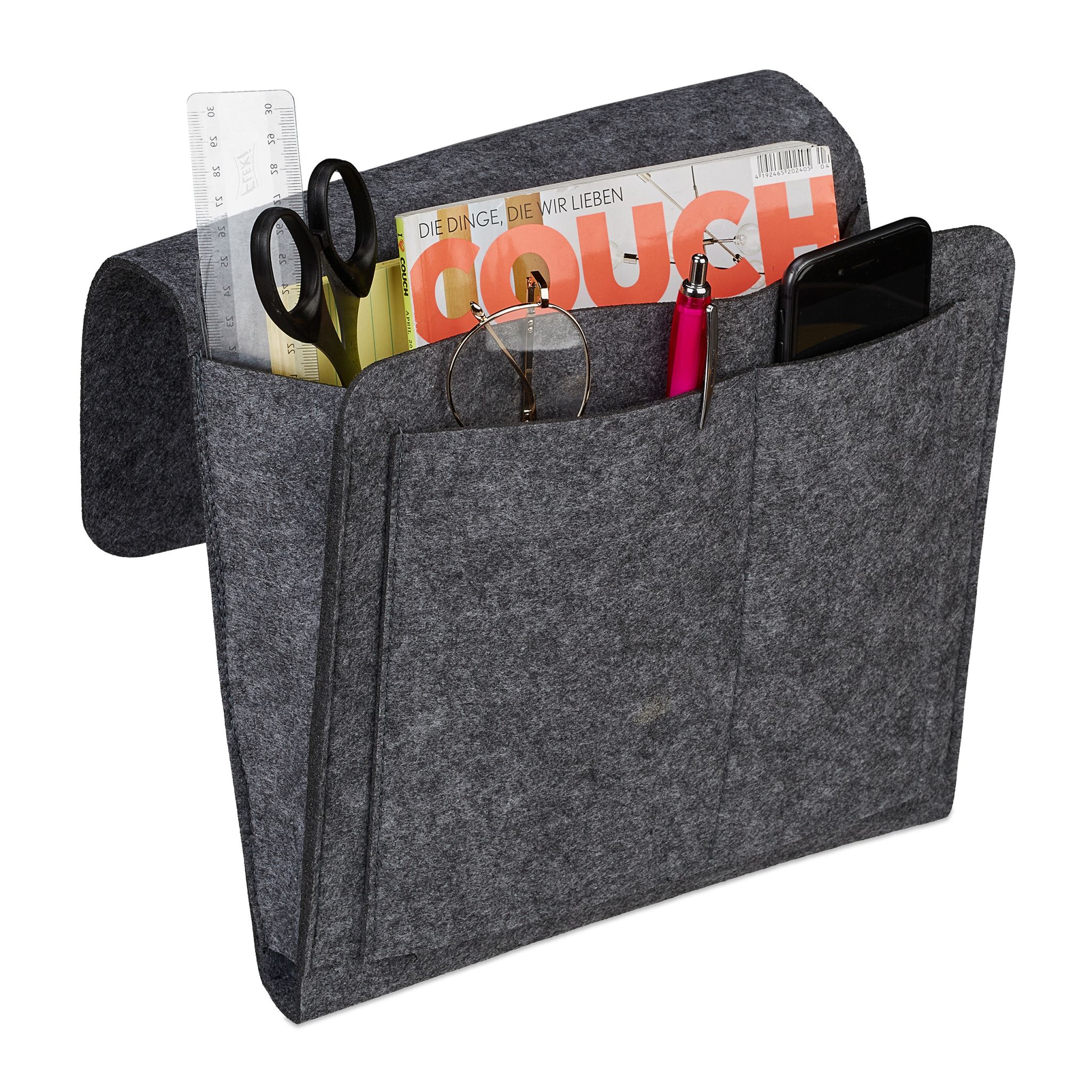 Betttasche Filz Anthrazit