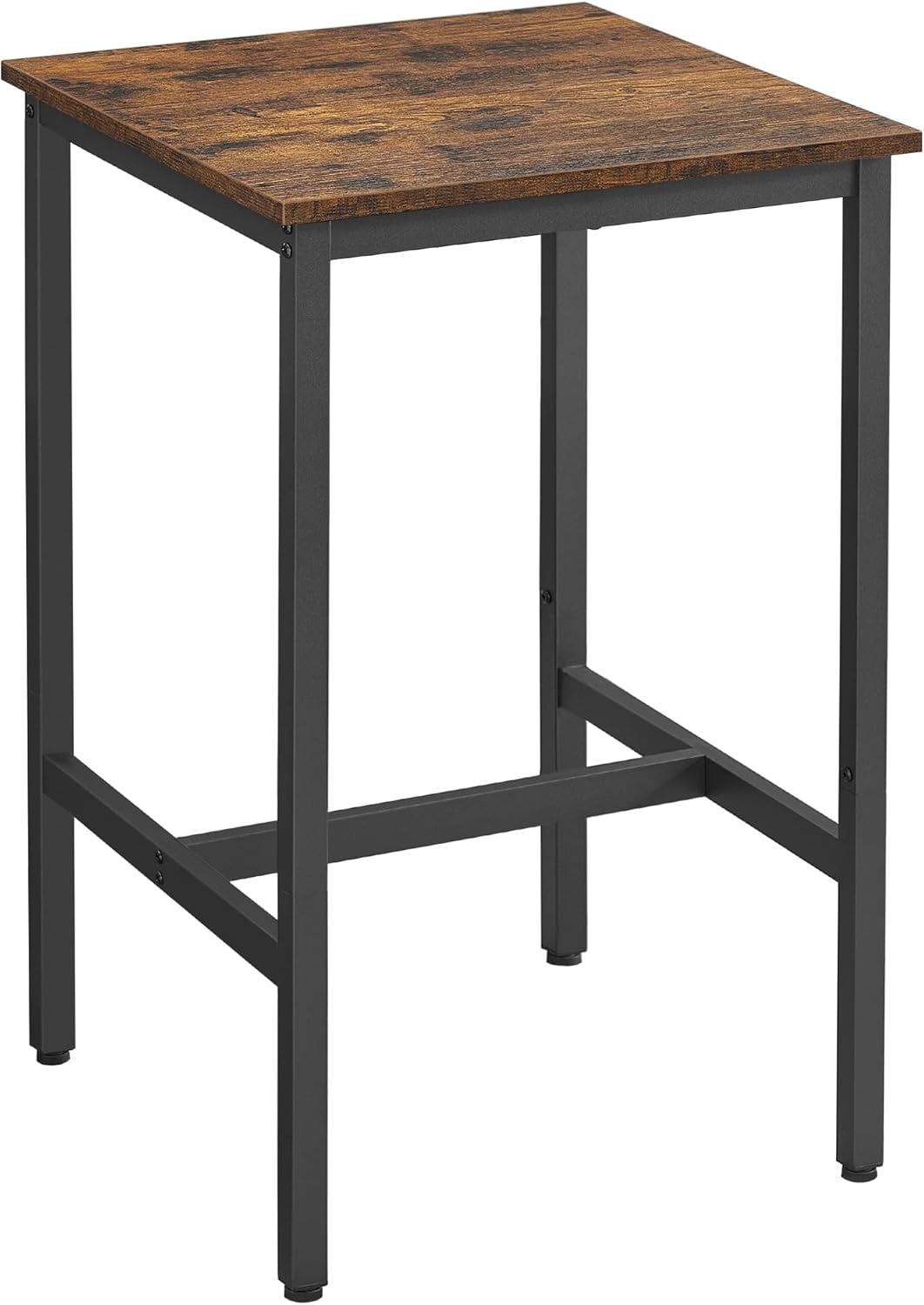 Bartisch quadratisch Industriestil rustikales Braun
