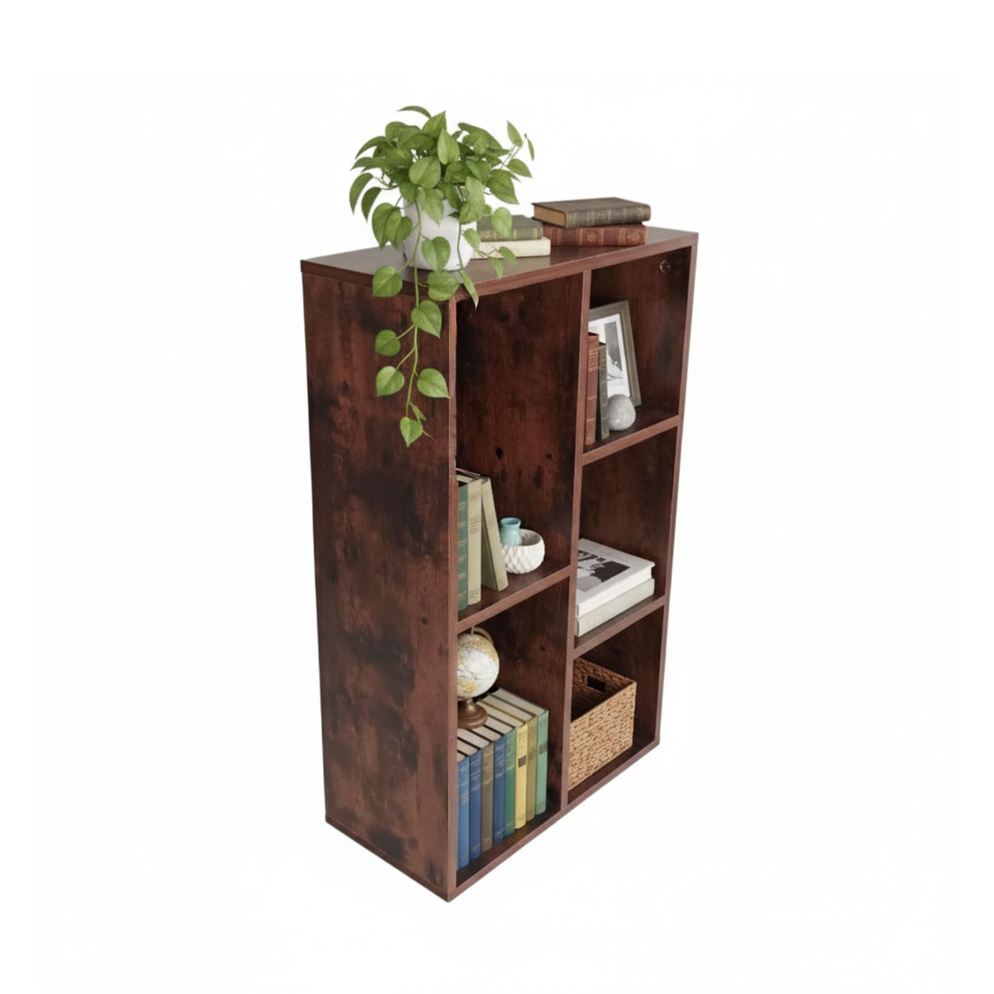 Bücherregal Vintage Dunkelbraun