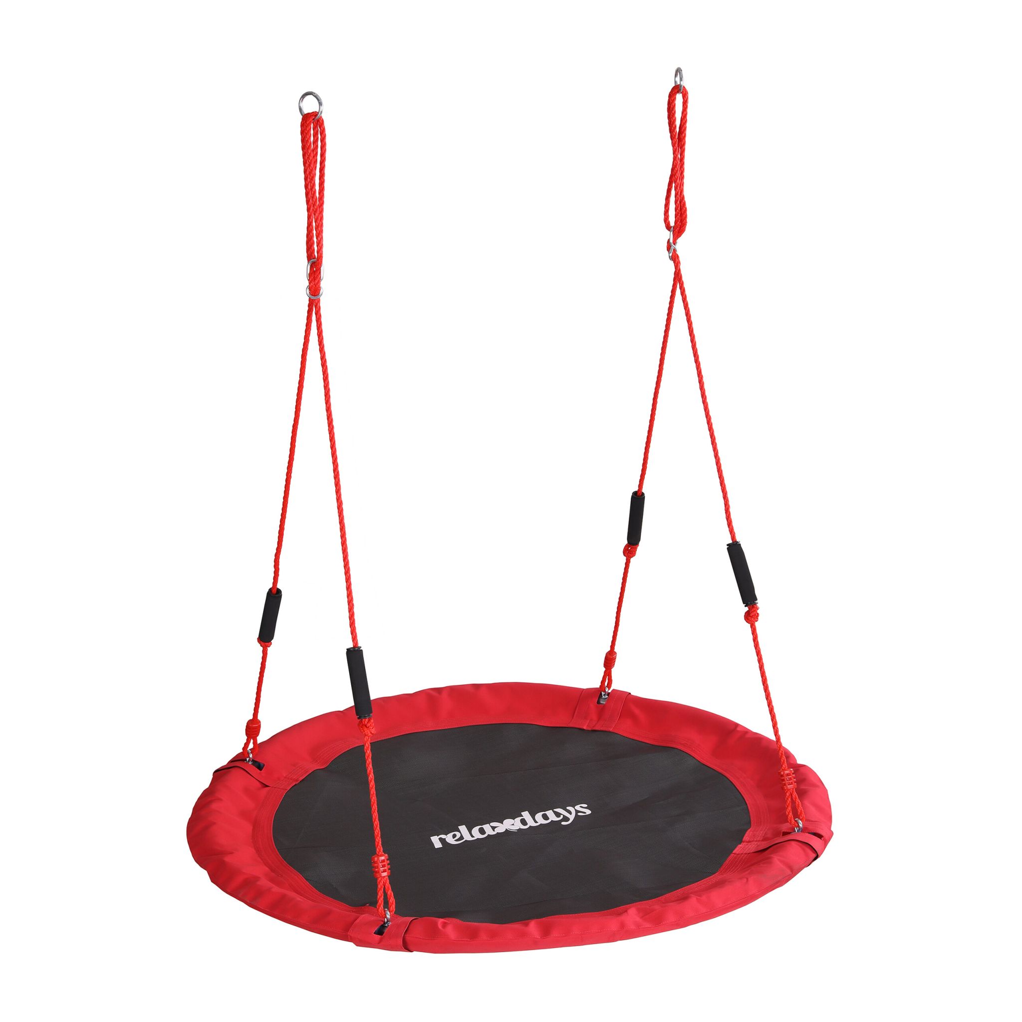 Nestschaukel Kinder Schaumstoffgriffe Weiss-Rot-Schwarz