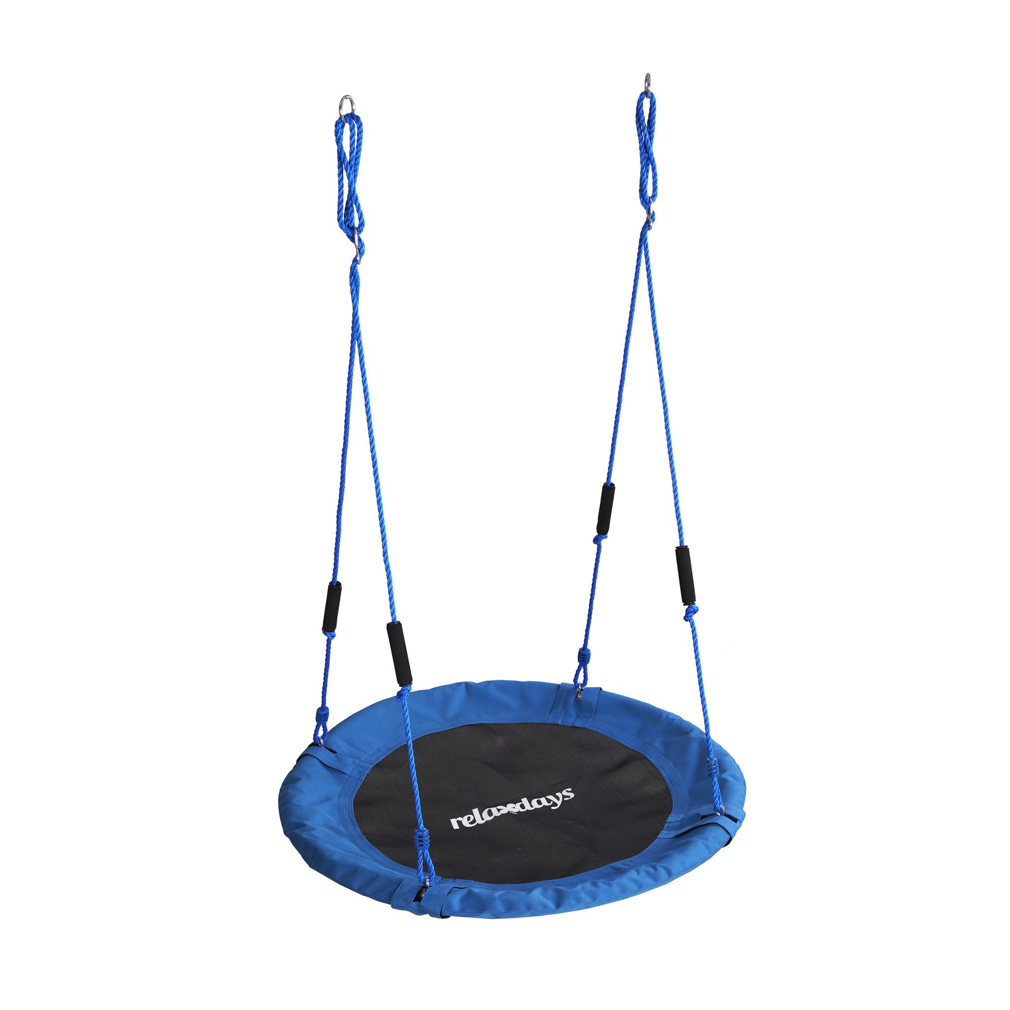 Nestschaukel Kinder Schaumstoffgriffe Weiss-Blau-Schwarz