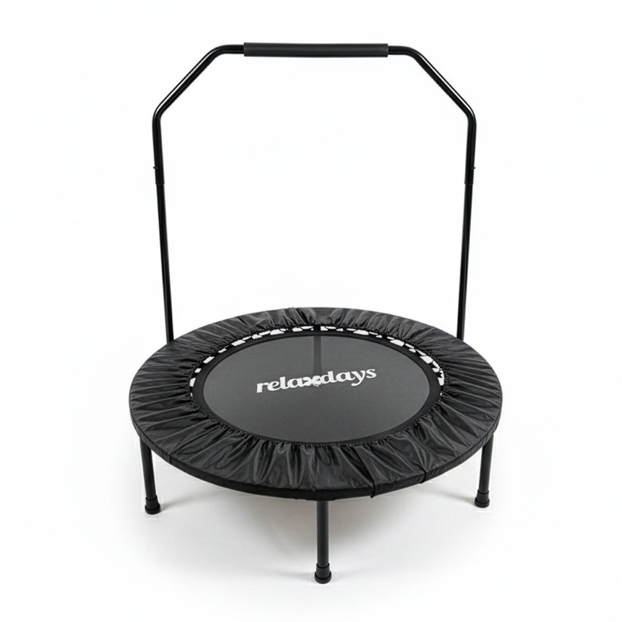 Trampolin mit Haltestange Ø 102cm Schwarz