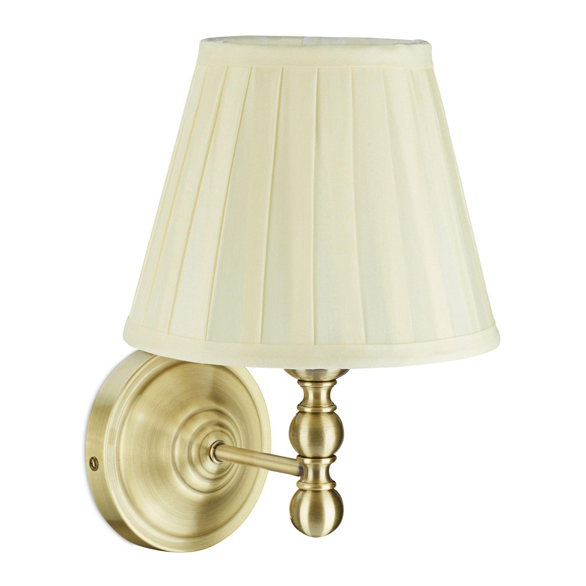 Antike Wandlampe Creme-Kupfer