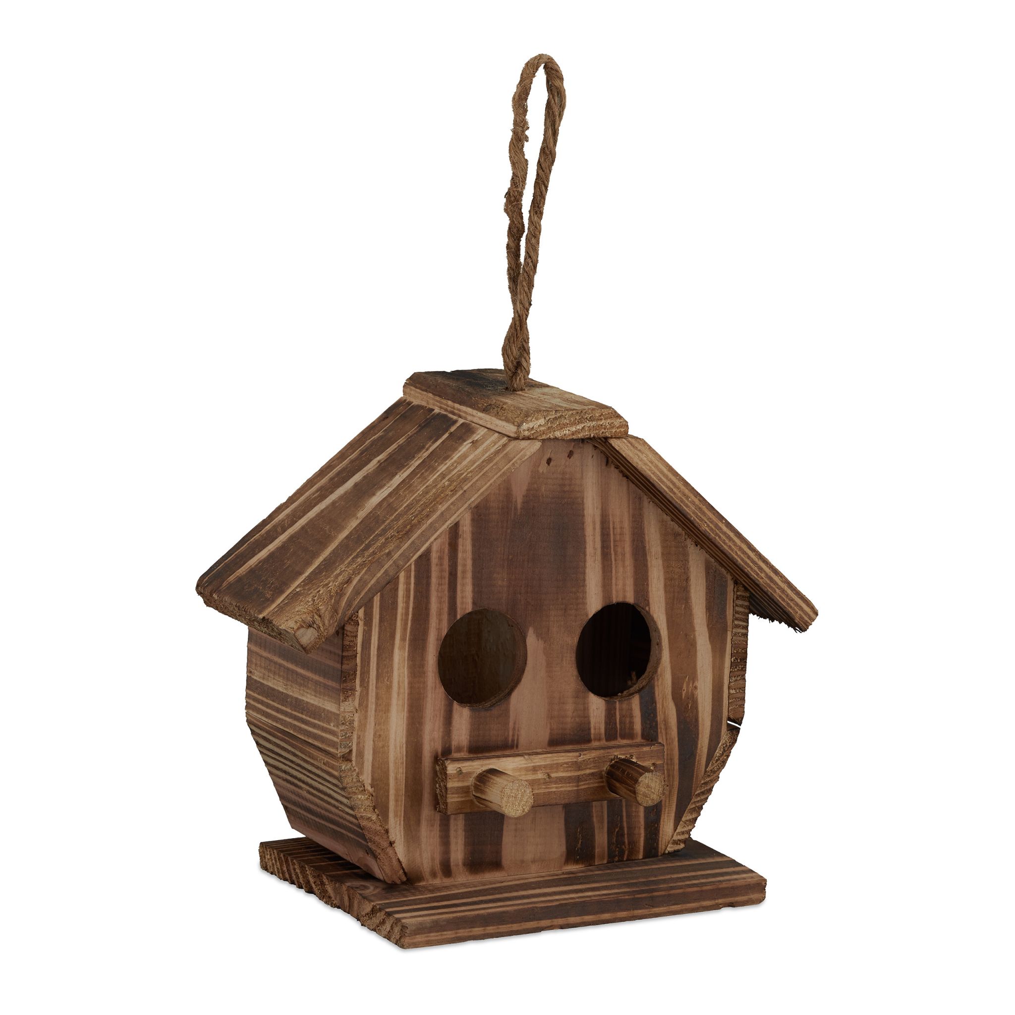 Deko Vogelhaus Holz Braun