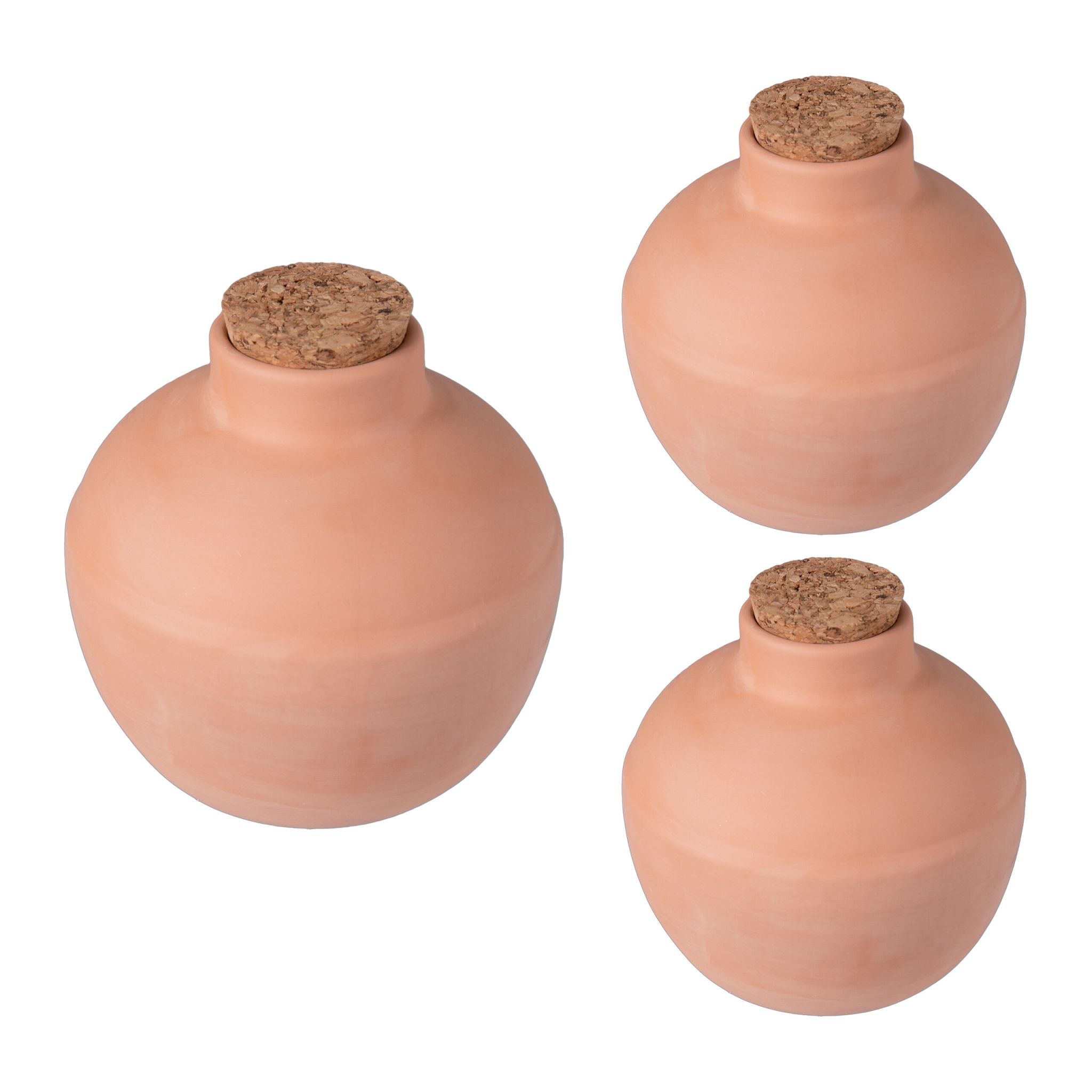 Ollas zur Bewässerung 800 ml 3er-Set Braun-Hellbraun