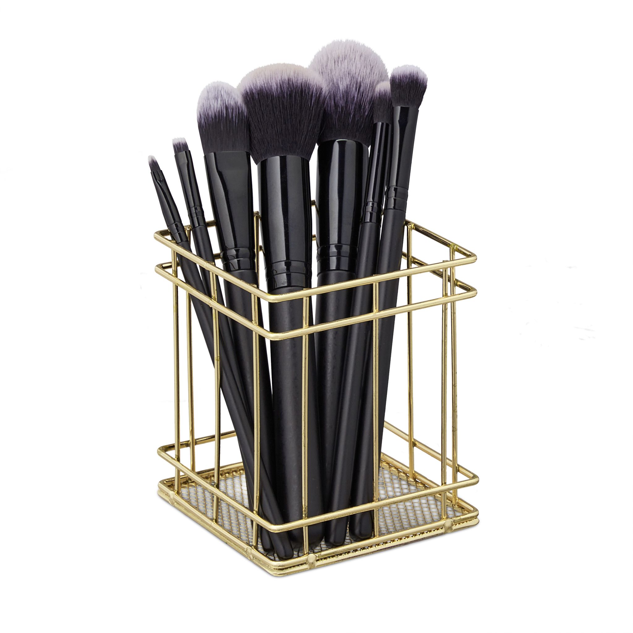Stiftehalter eckig Gold