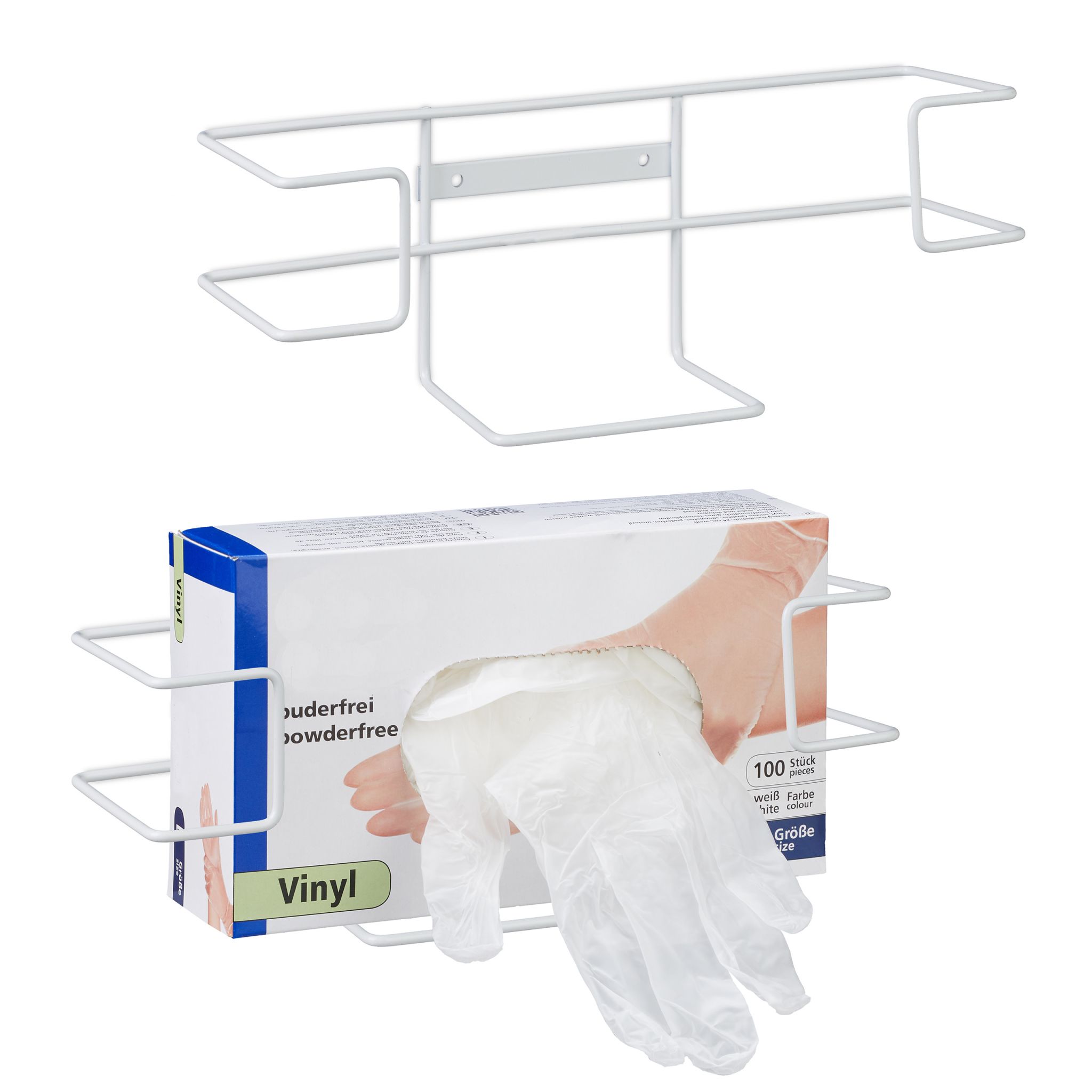 Handschuhspender 2er-Set Weiss