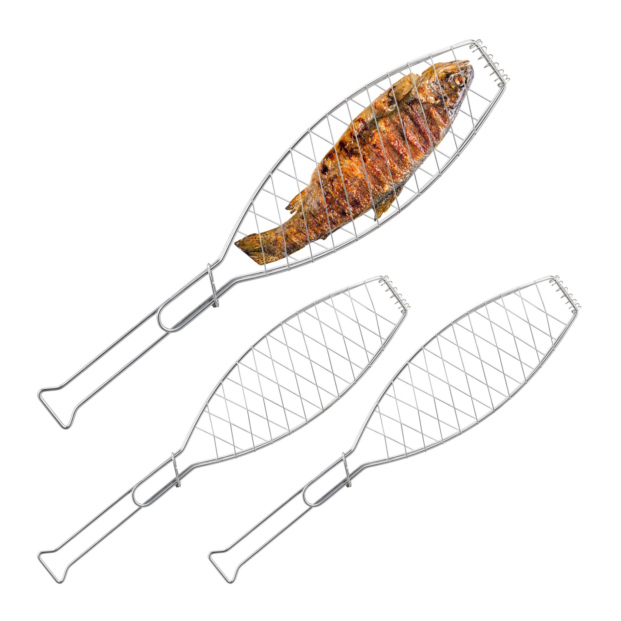Fischbräter 3er-Set Silber