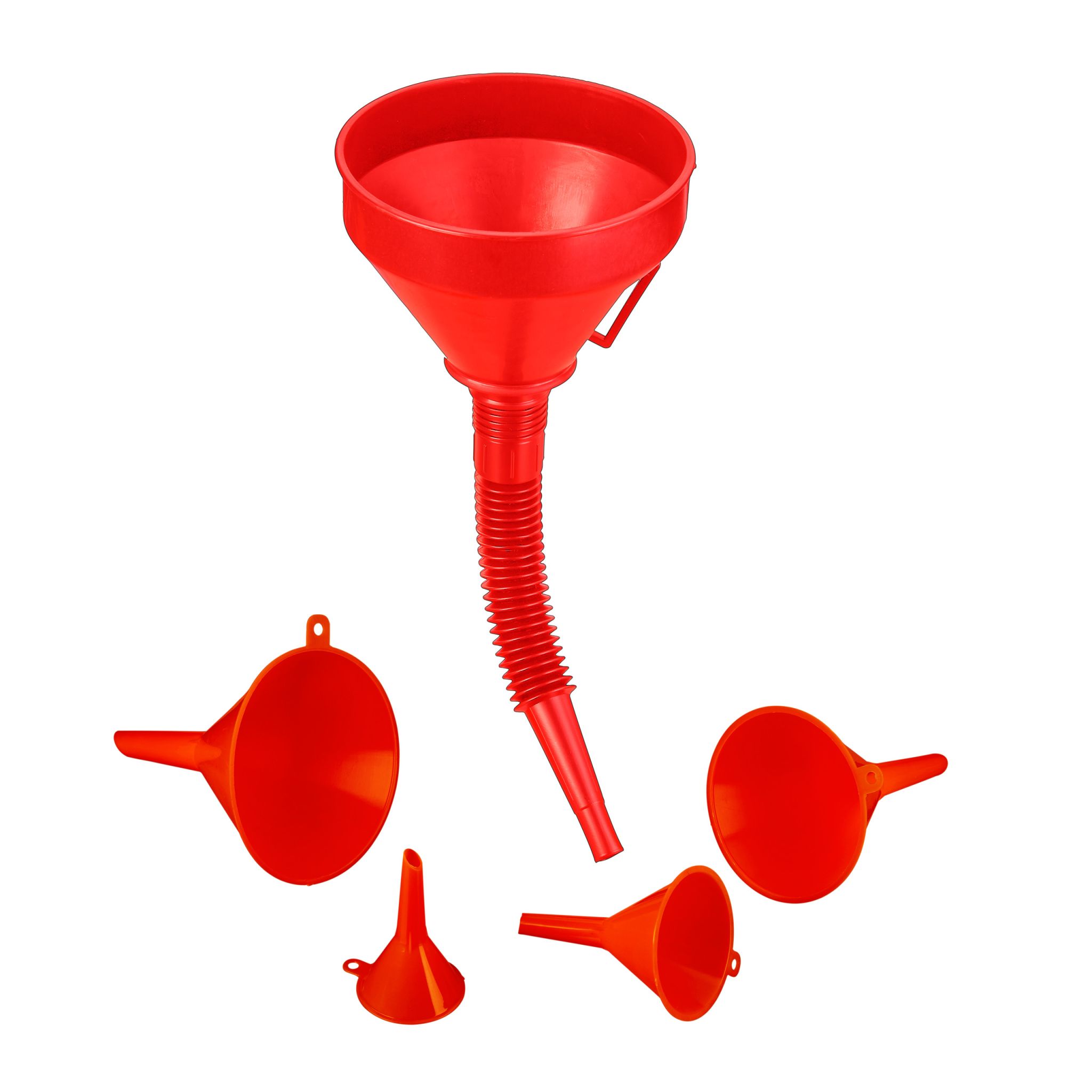 Trichter-Set mit Schlauch Rot