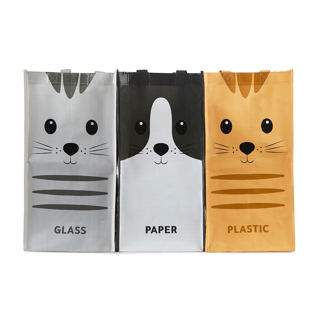 Recyclingsortierer Katzen Meow Kunststoff