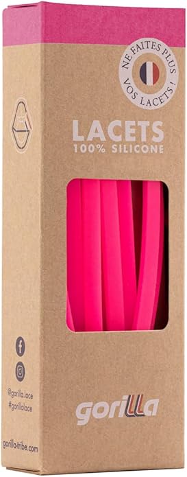 Elastische Schnürsenkel Flexibel Ohne Binden Schmal Silikon Neon Rose
