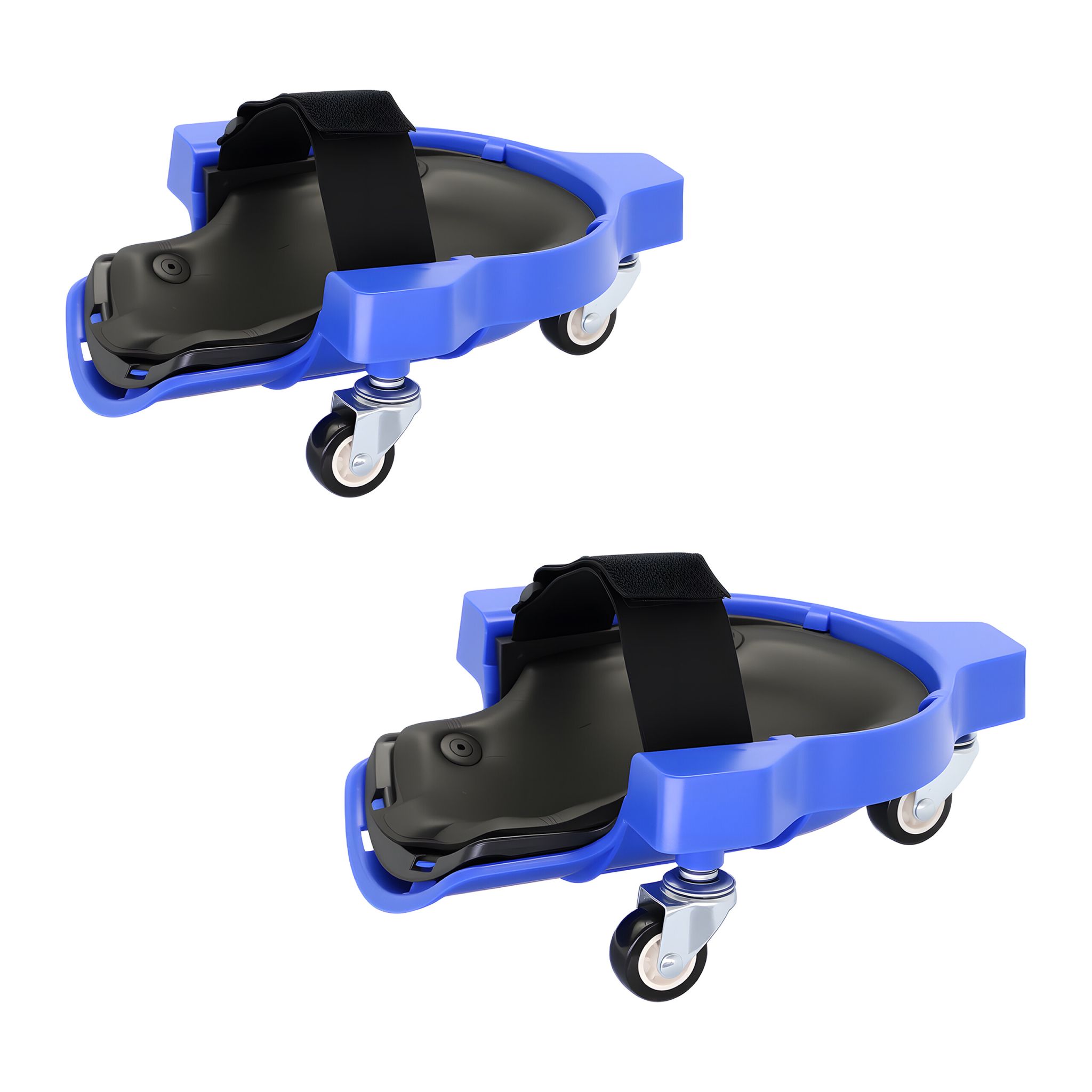 Knieschoner auf Rollen Blau-Schwarz