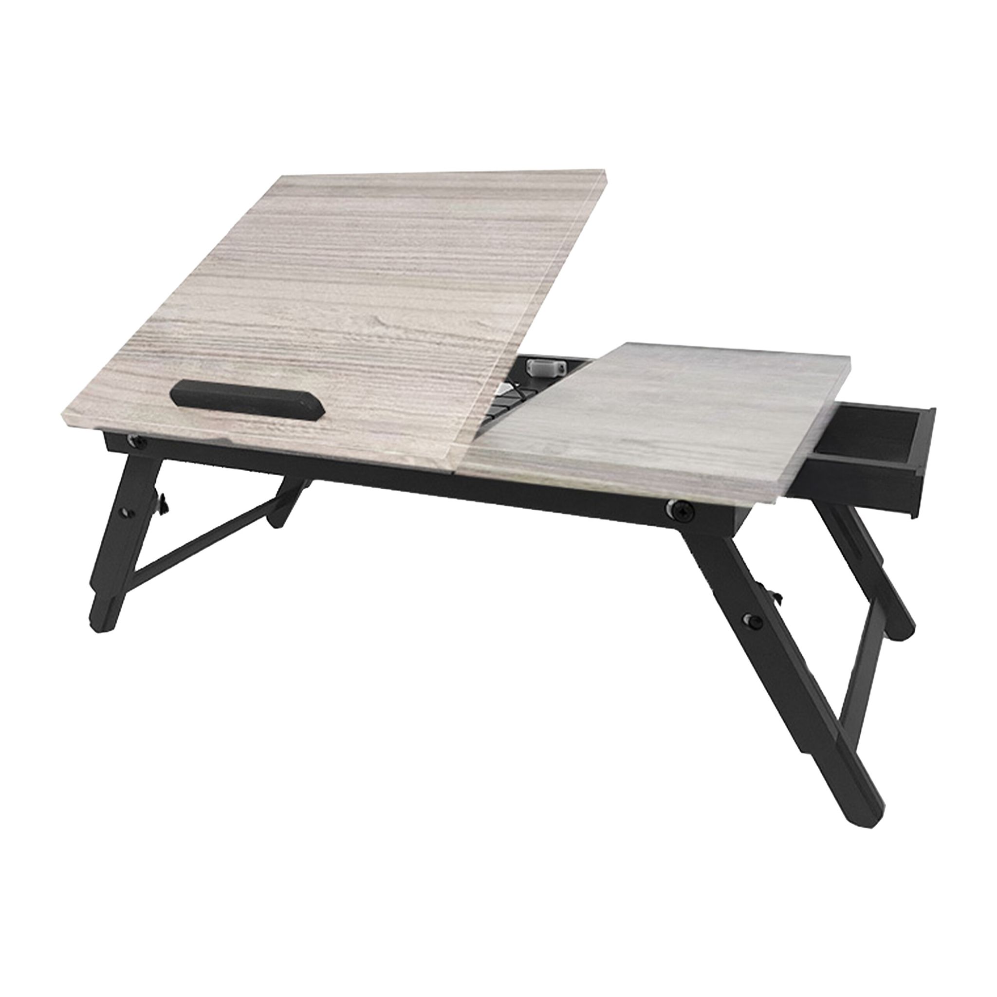 Höhenverstellbarer Laptoptisch Schwarz-Grau