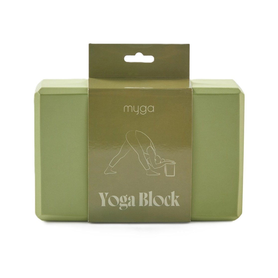 Yogablock Schaumstoff Moos