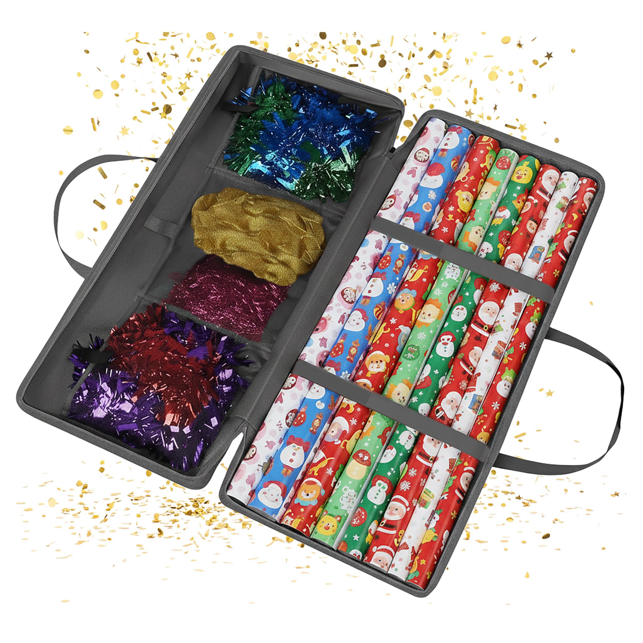 Geschenkpapier Aufbewahrung Grau