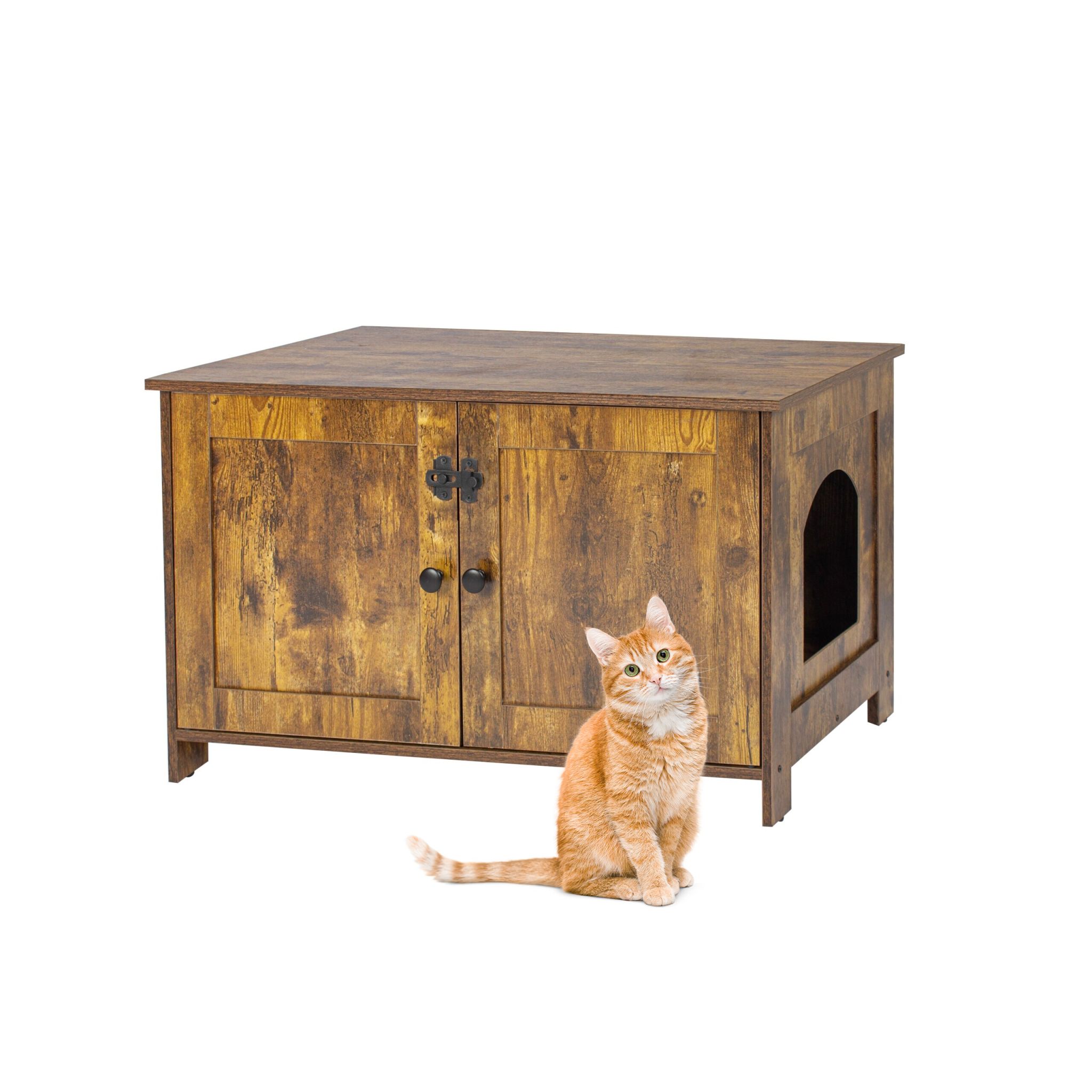 Katzenschrank für Katzenklo Dunkelbraun
