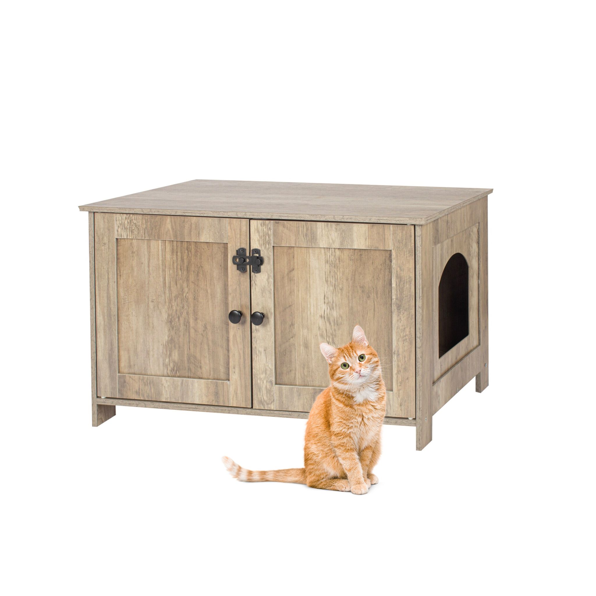 Katzenschrank für Katzenklo Braun