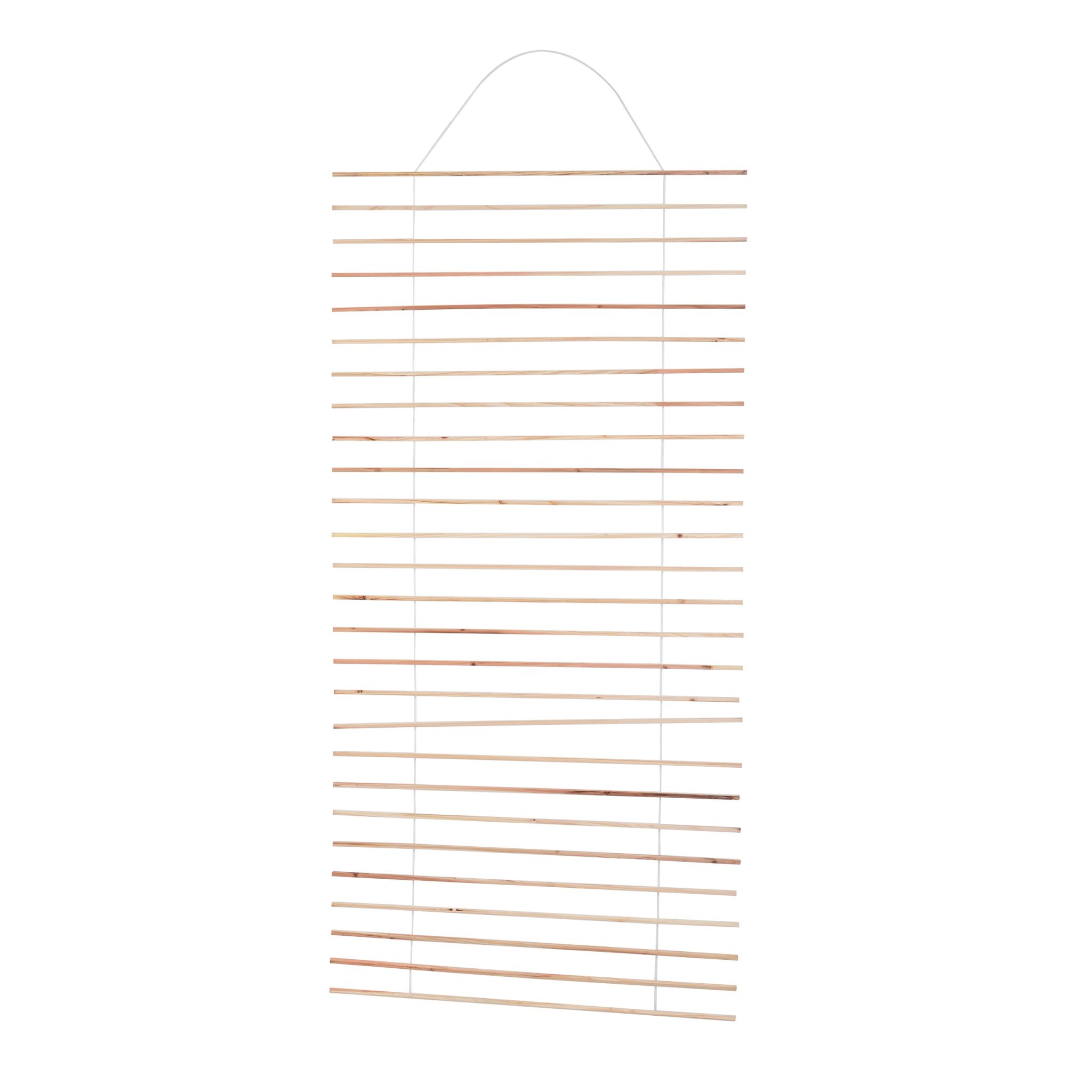 Wandspalier Holz 200 x 100cm Weiss-Hellbraun
