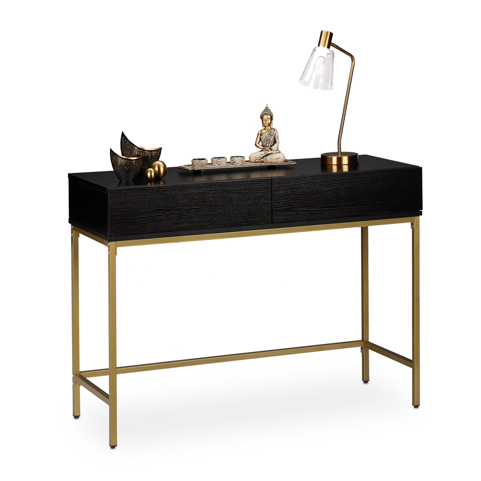 Konsolentisch Gold Schwarz Gold-Schwarz