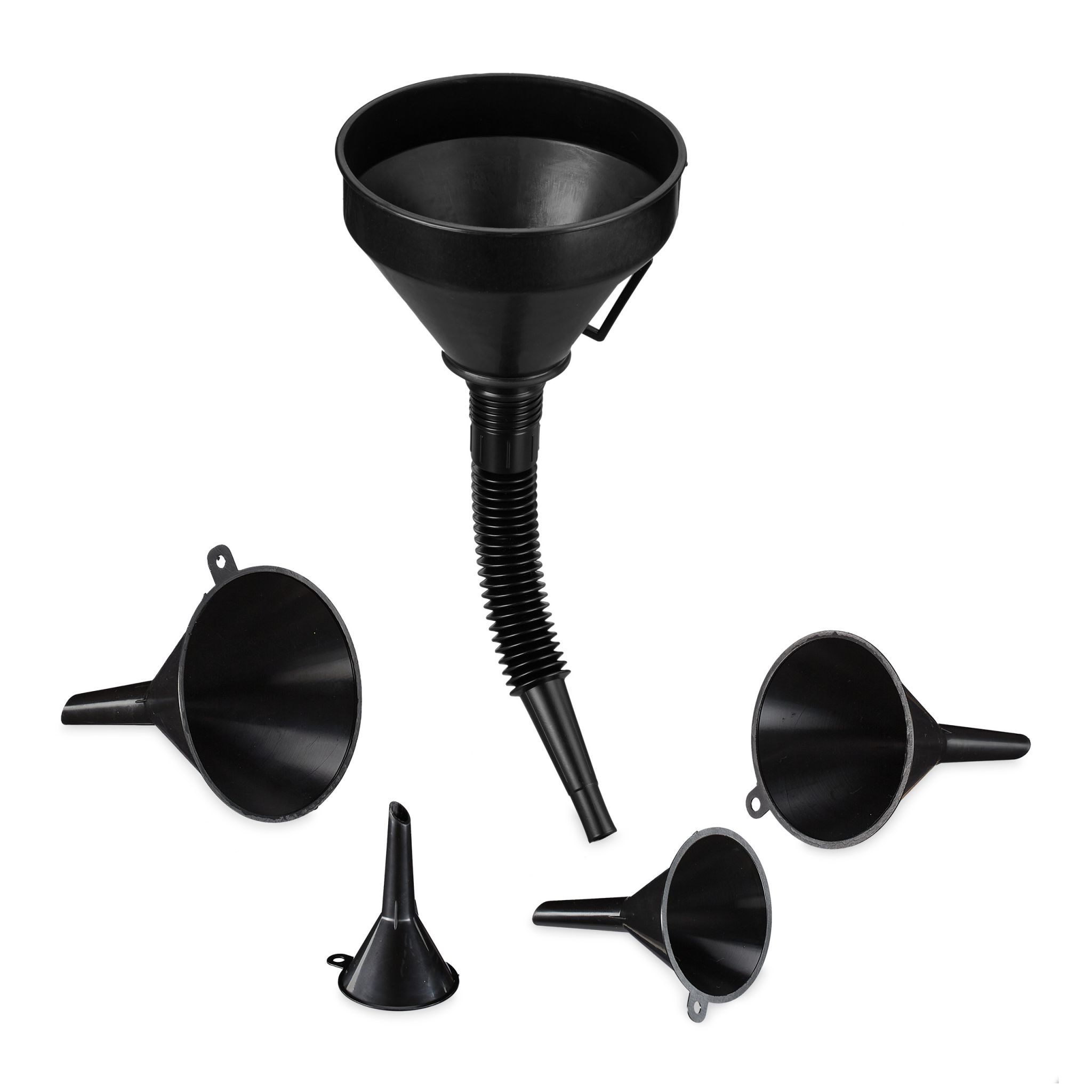 Trichter-Set mit Schlauch Schwarz