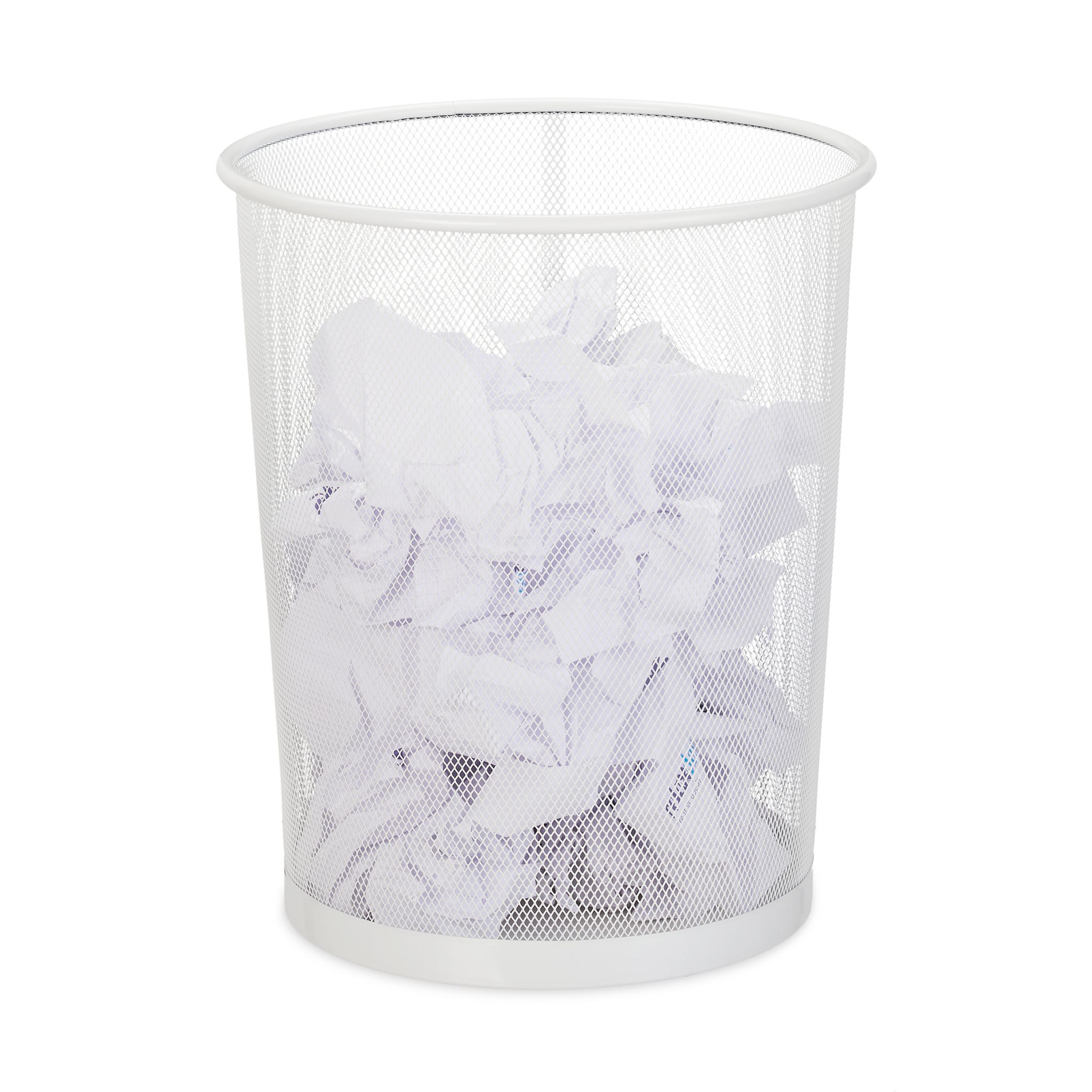 Papierkorb gross Weiss