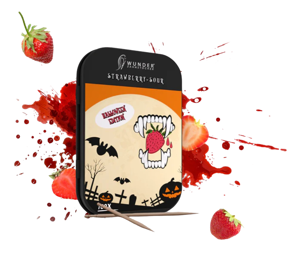 Zahnstocher mit Geschmack Limited Edition Strawberry-Sour