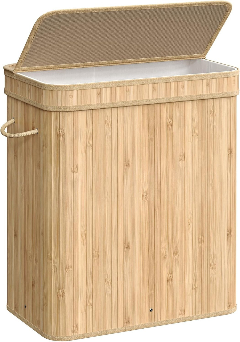 Wäschekorb Wäschesammler Bambus 100l