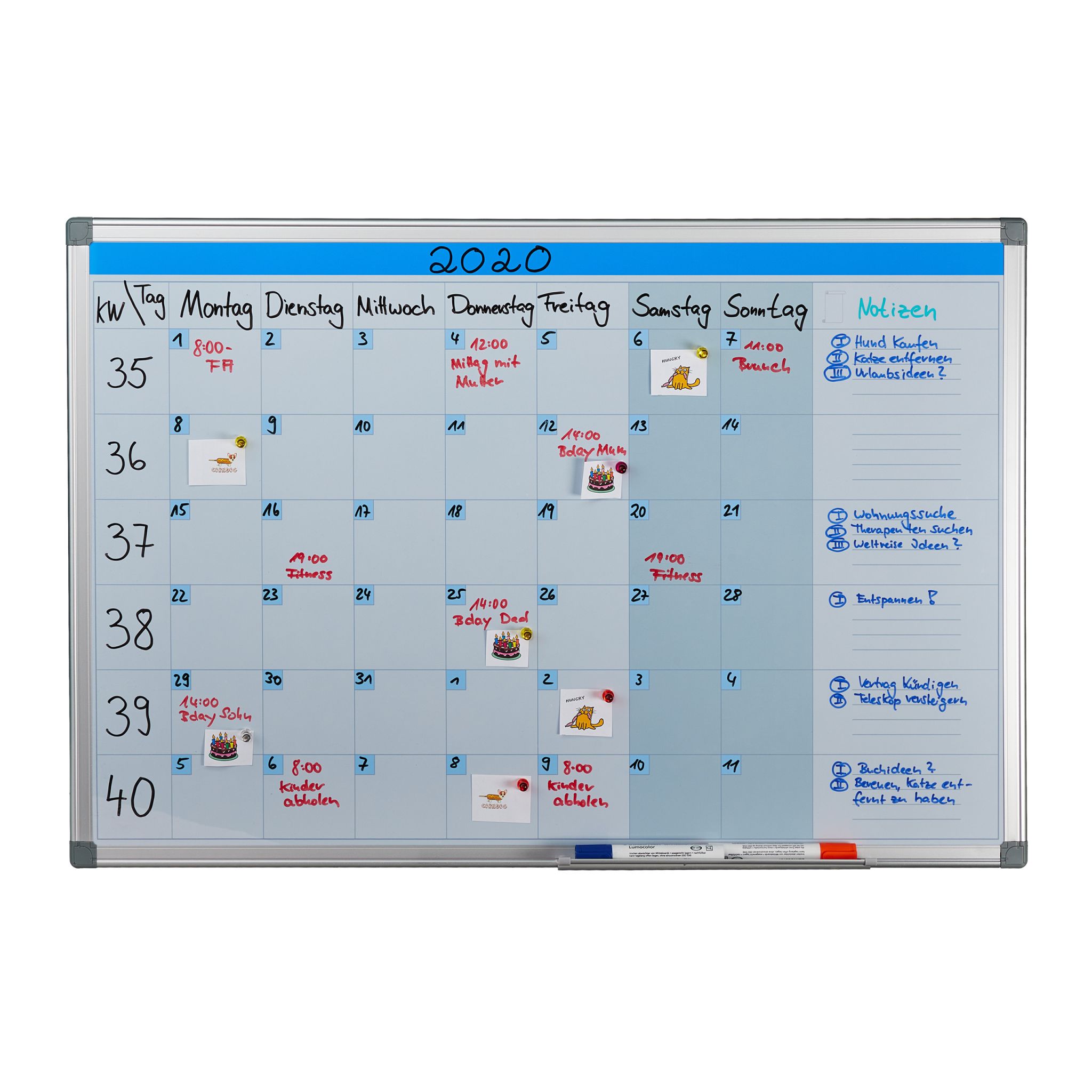 Whiteboard Planer Weiss
