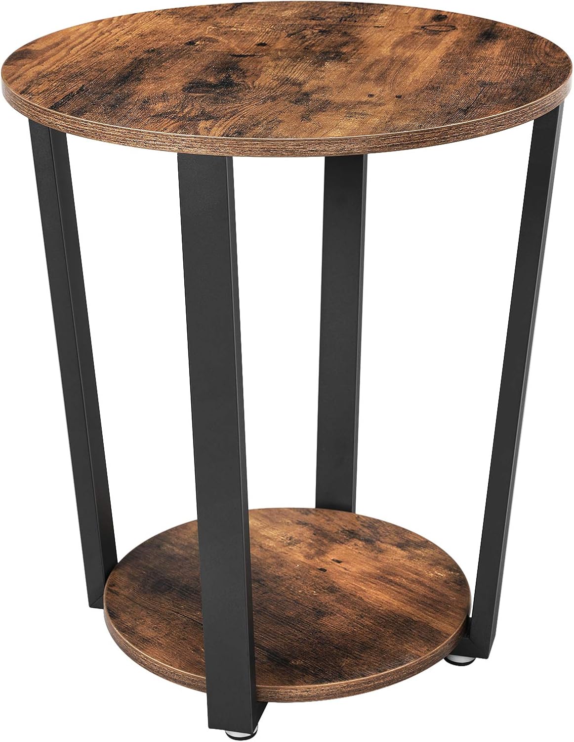 Beistelltisch Industrie-Design robust vintagebraun-schwarz