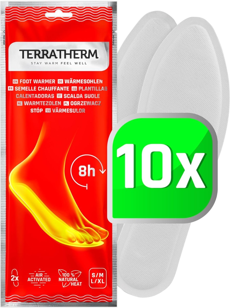 Wärmesohlen 10 Paar Grösse L