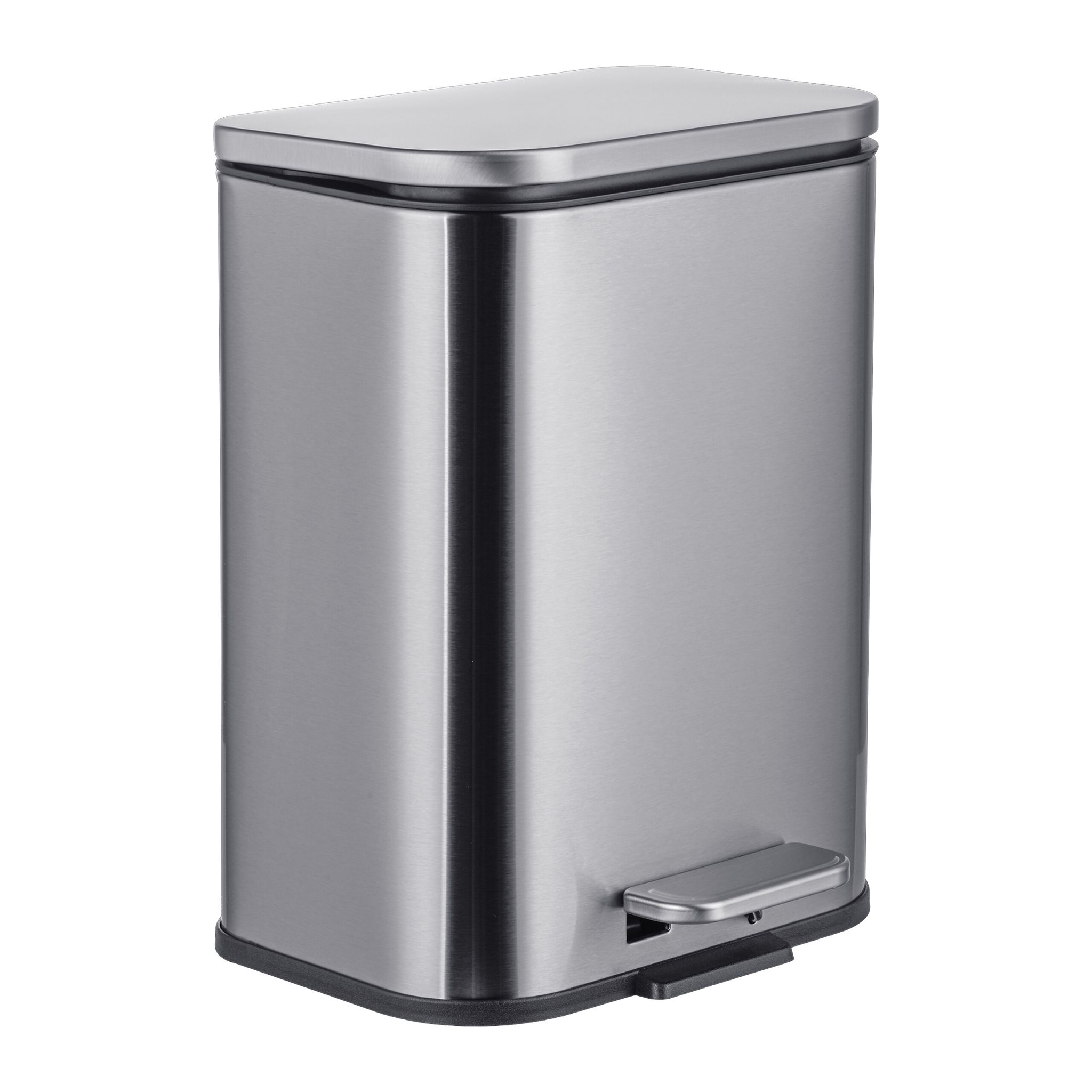Mülleimer mit Fingerprint-Schutz 5L Silber