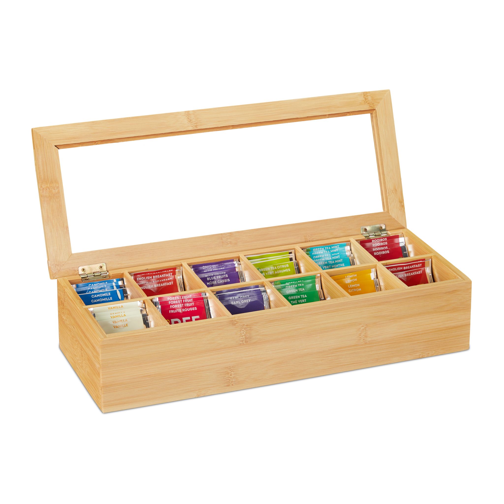 Teebox Bambus Hellbraun