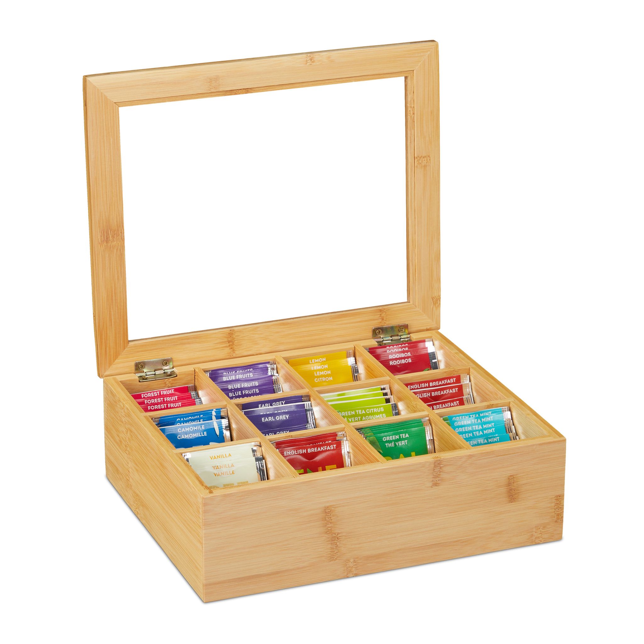 Teebox Bambus Hellbraun